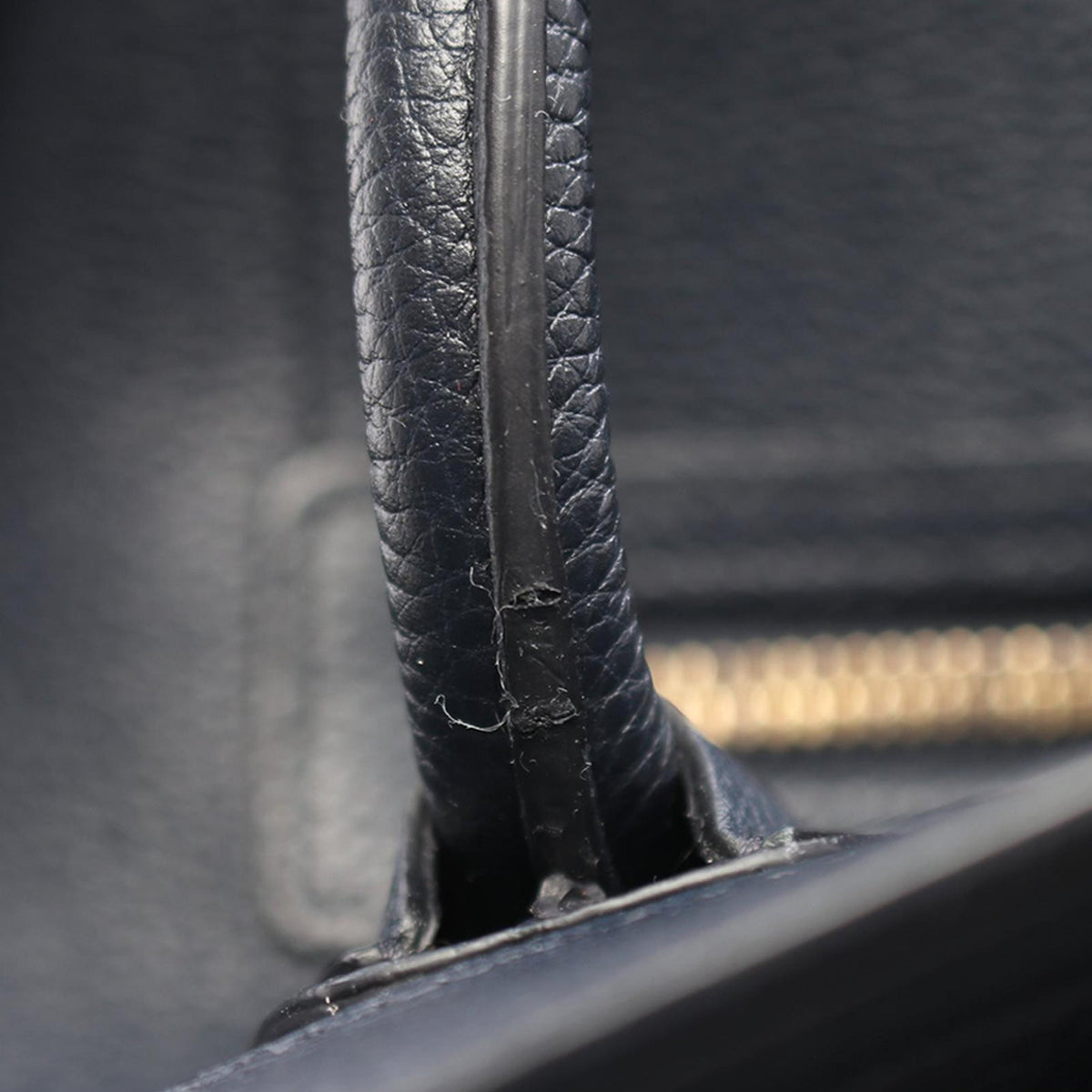 Celine Micro Leather Luggage Tote — Blue