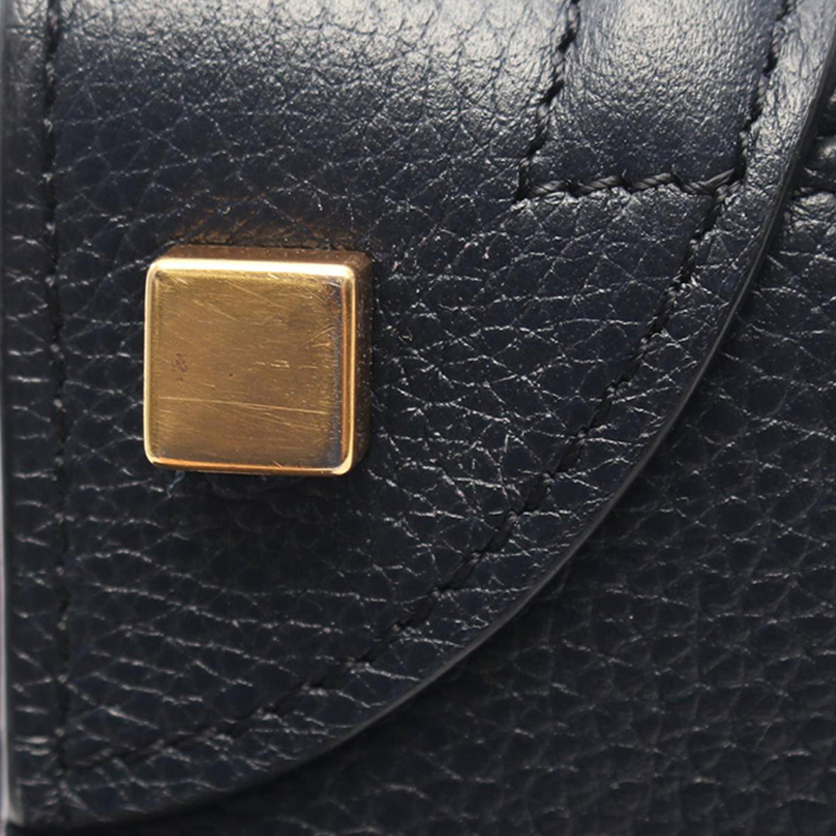 Celine Micro Leather Luggage Tote — Blue