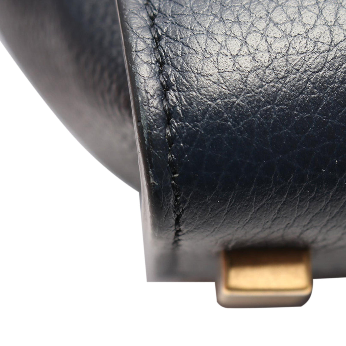 Celine Micro Leather Luggage Tote — Blue