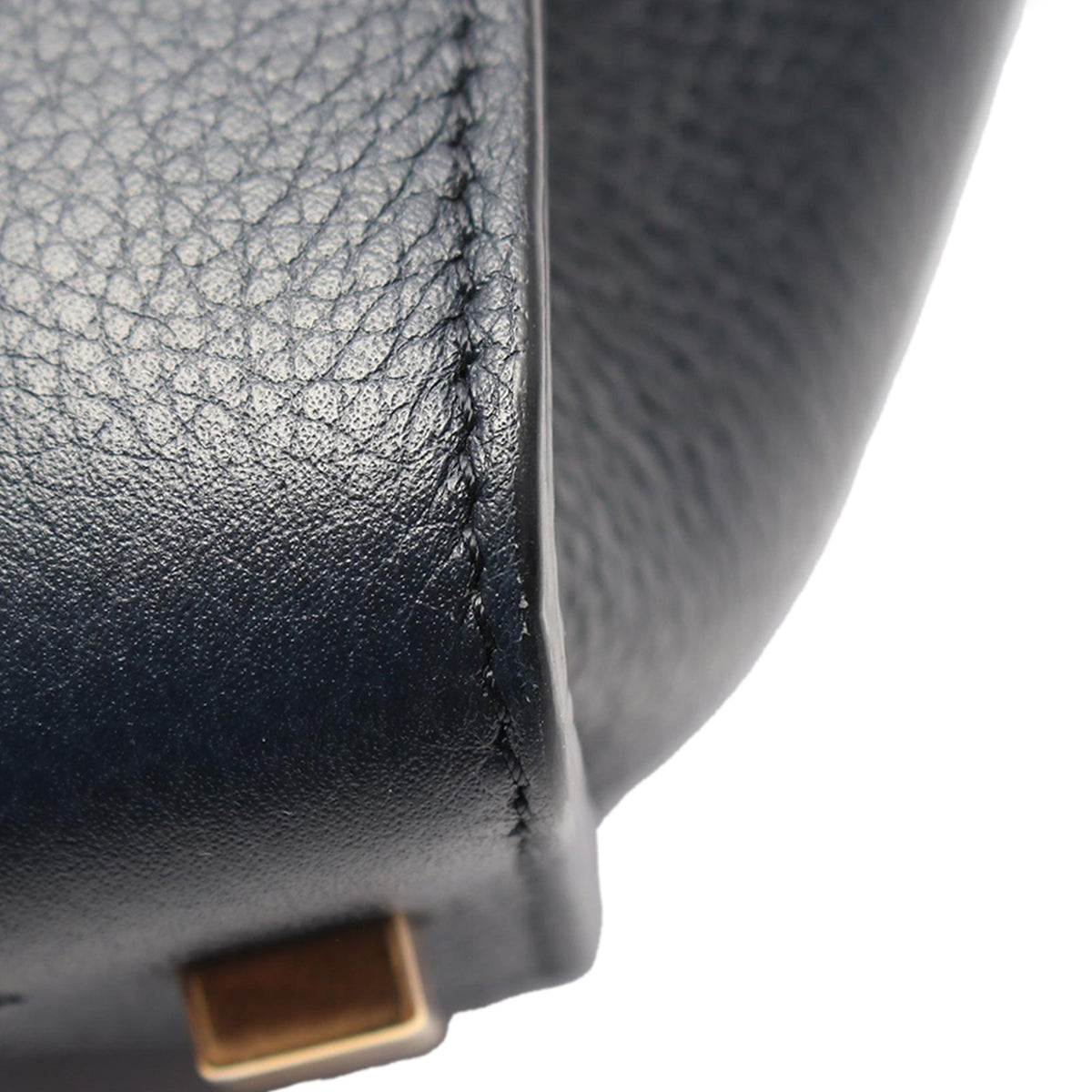 Celine Micro Leather Luggage Tote — Blue