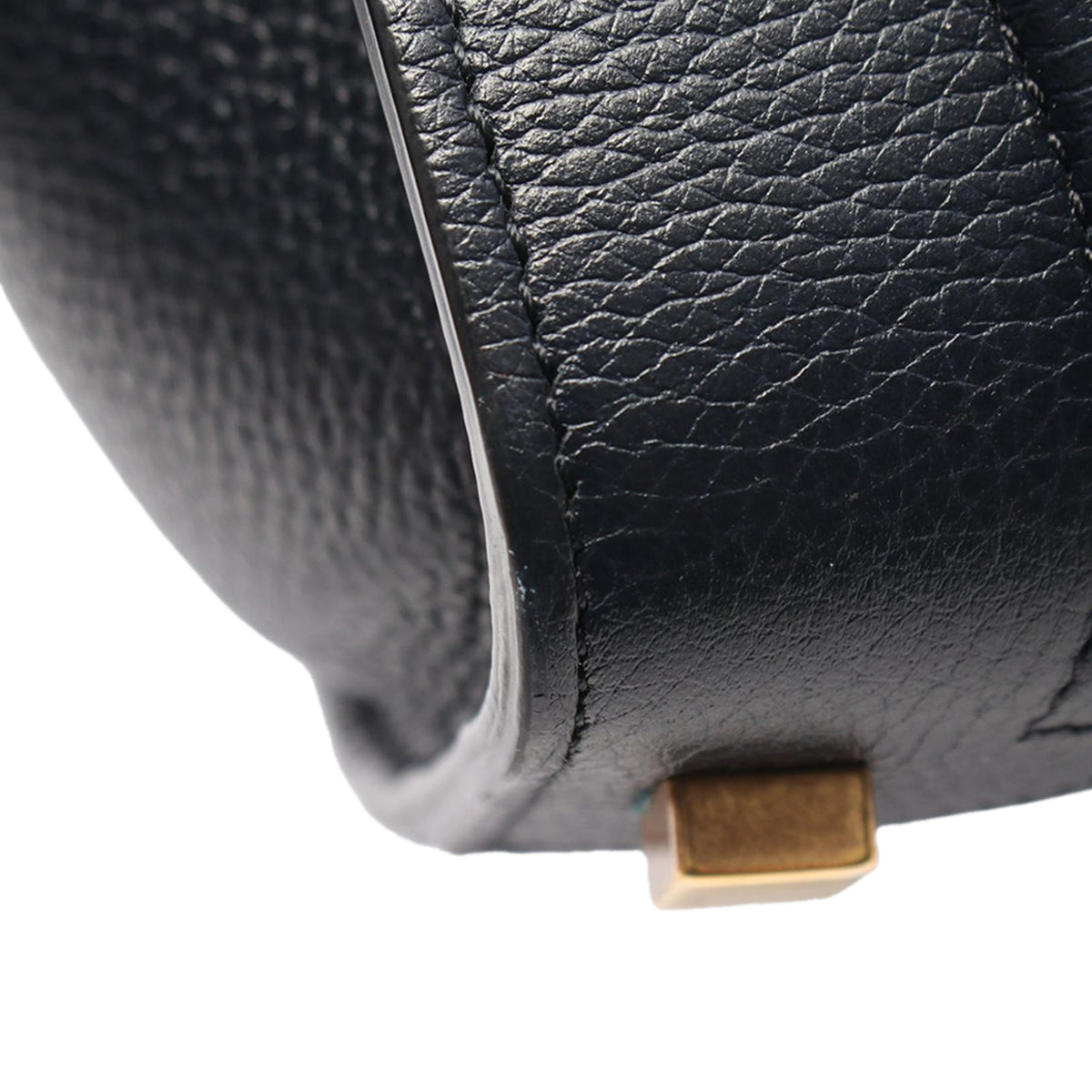 Celine Micro Leather Luggage Tote — Blue