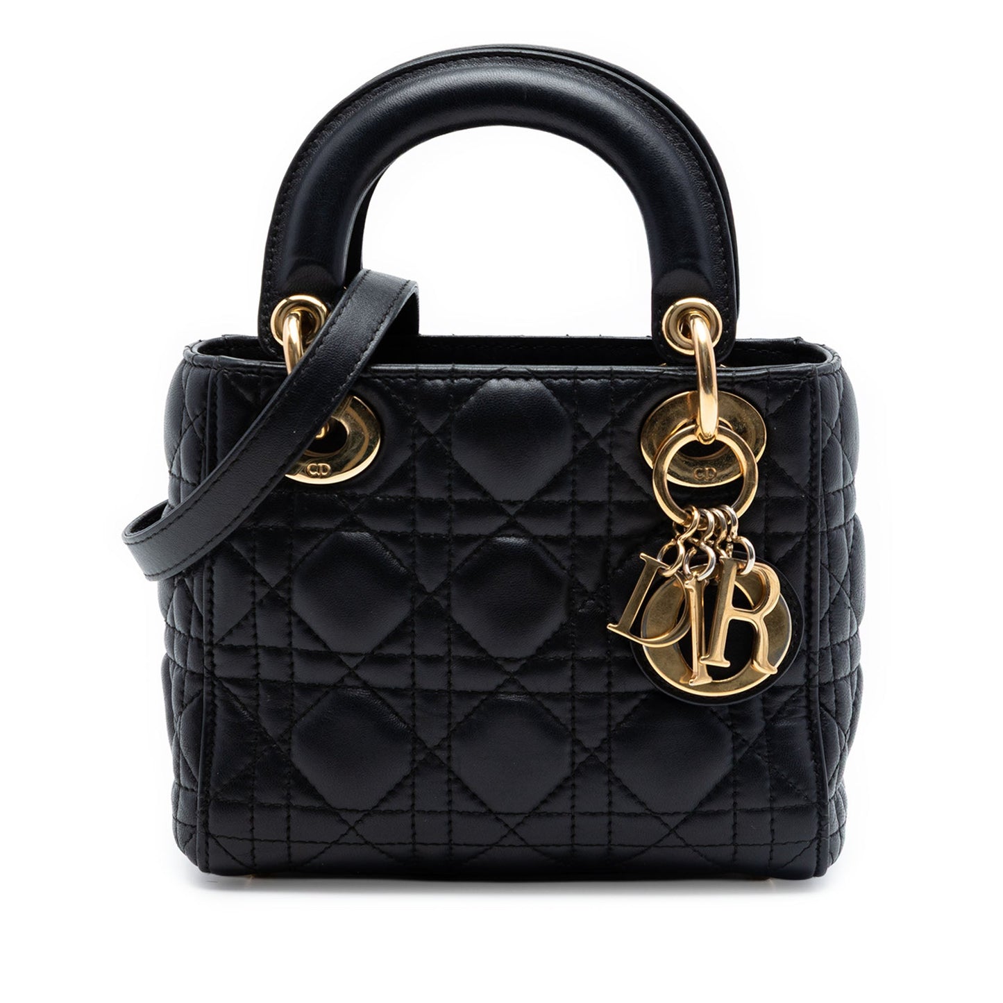 Dior Mini Lambskin Cannage Lady Dior