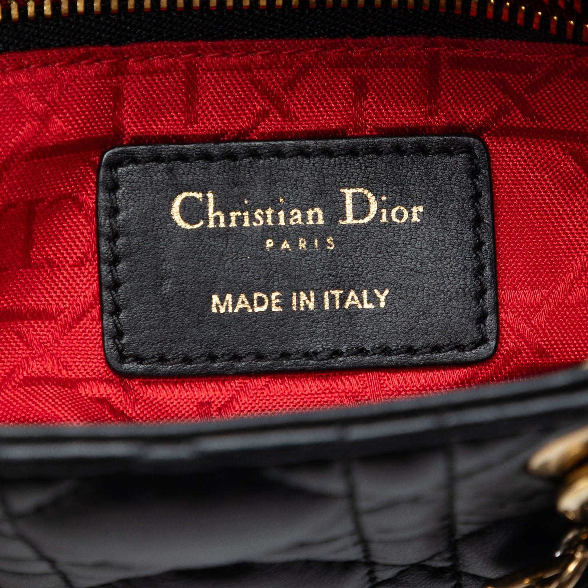 Dior Mini Lambskin Cannage Lady Dior