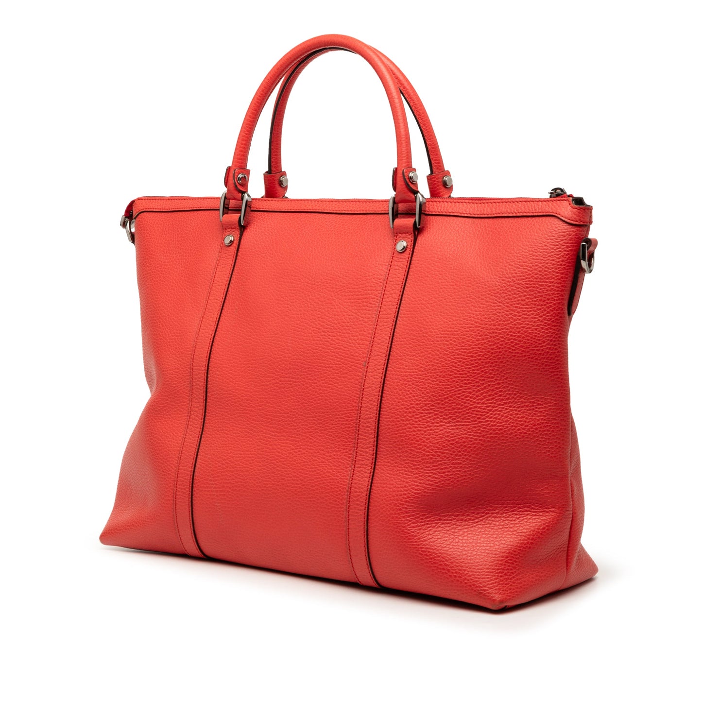 Gucci Leather GG Charm Satchel