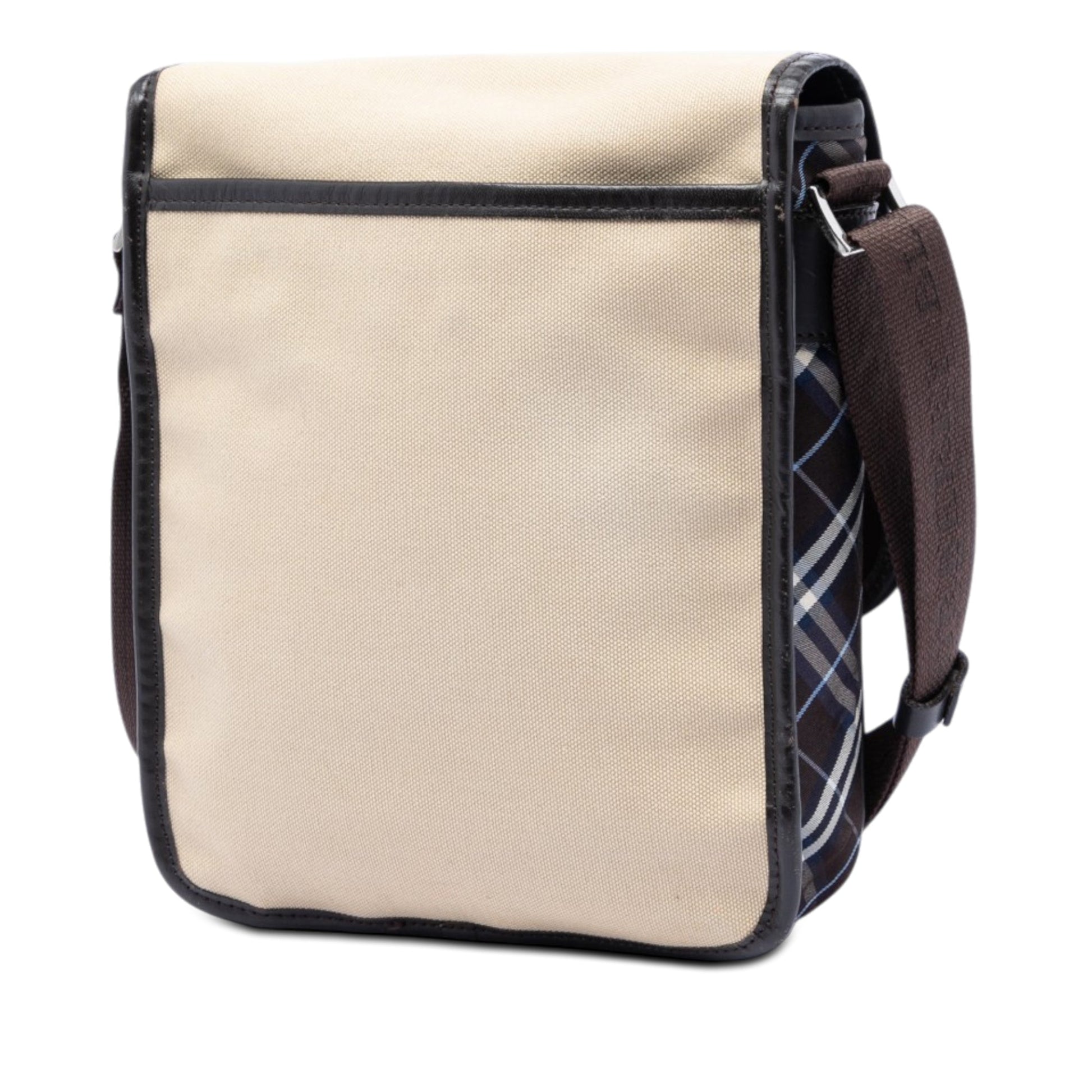 Burberry Nova Check Trimmed Canvas Crossbody