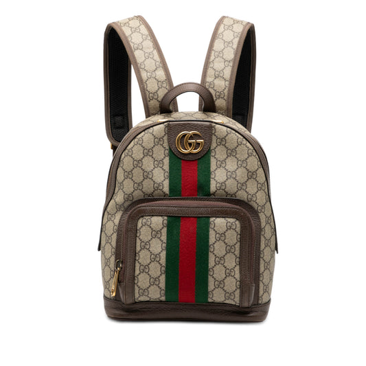 Gucci Small GG Supreme Ophidia Web Backpack