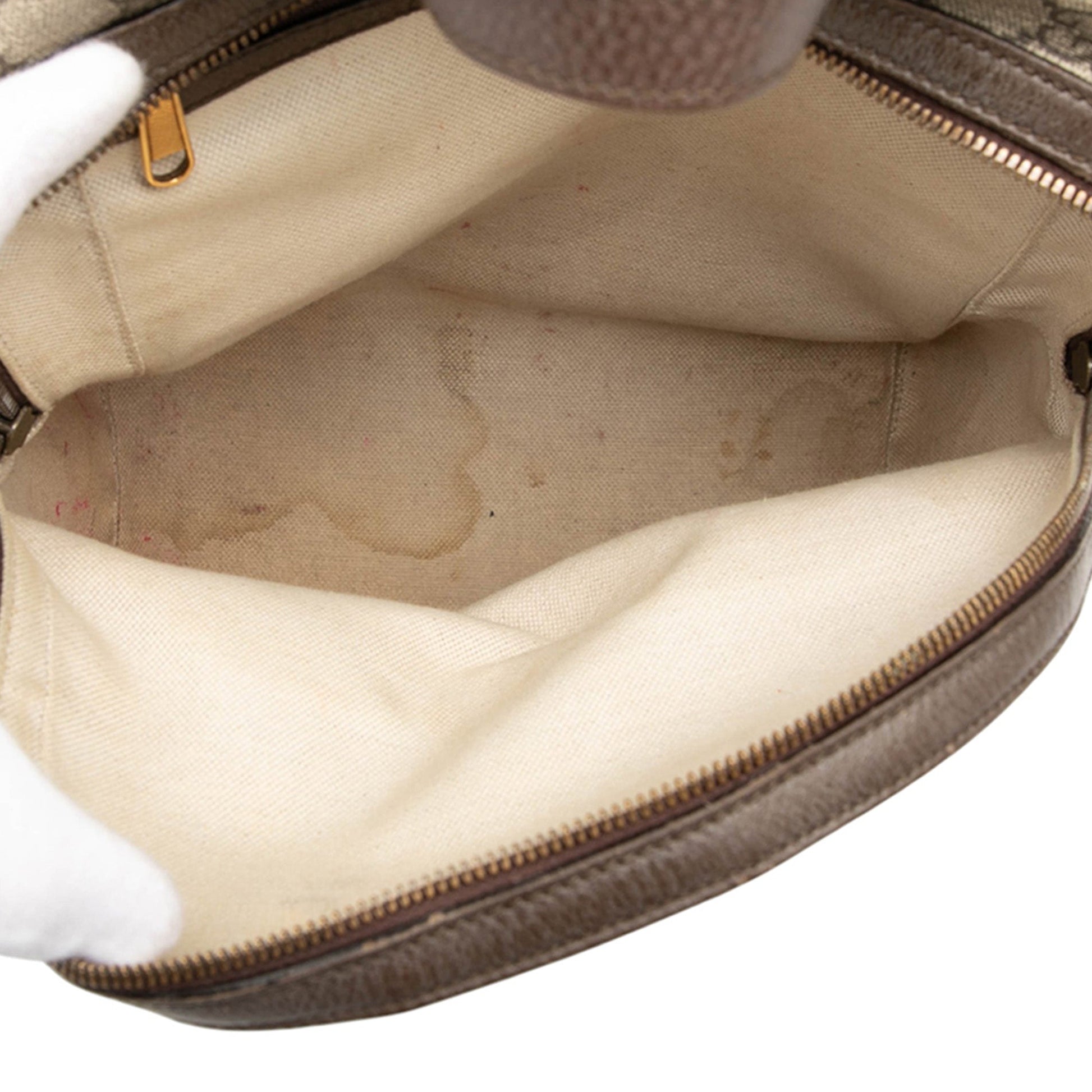 Gucci Small GG Supreme Ophidia Web Backpack