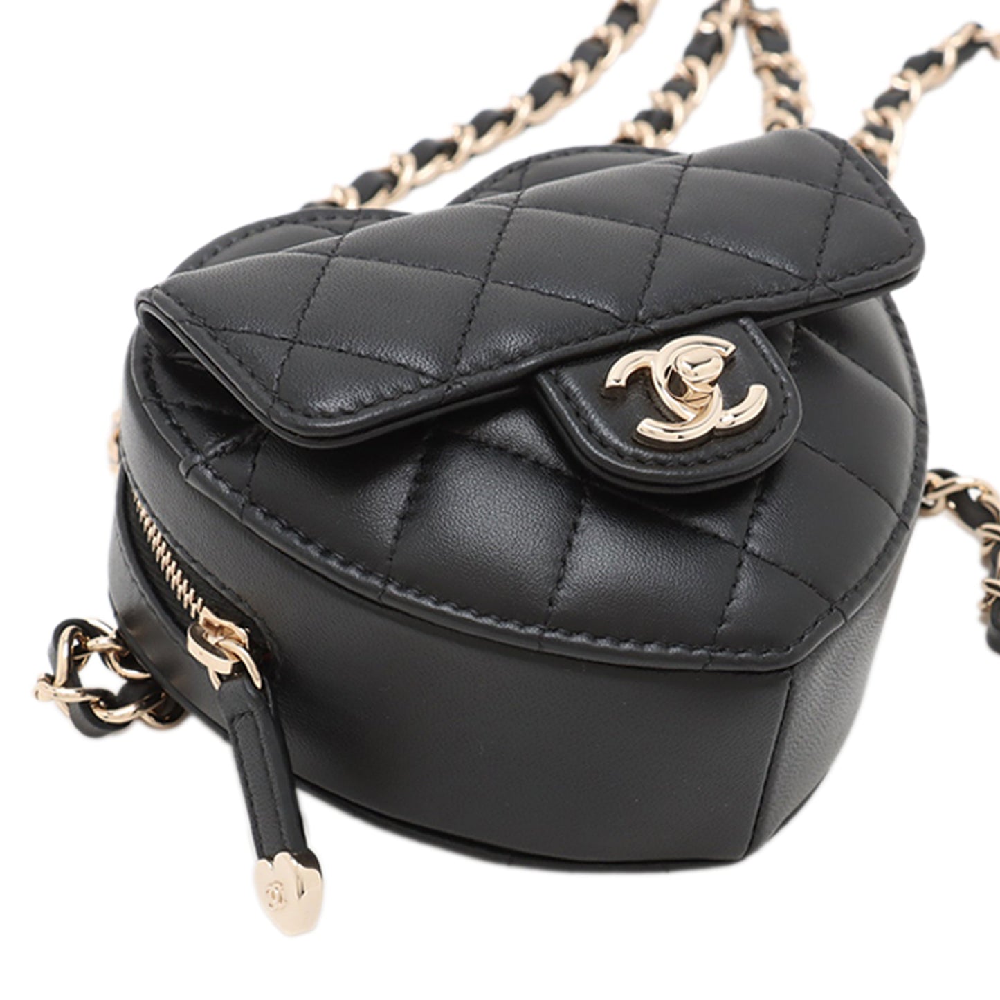 Chanel Mini Lambskin CC in Love Heart Belt Bag
