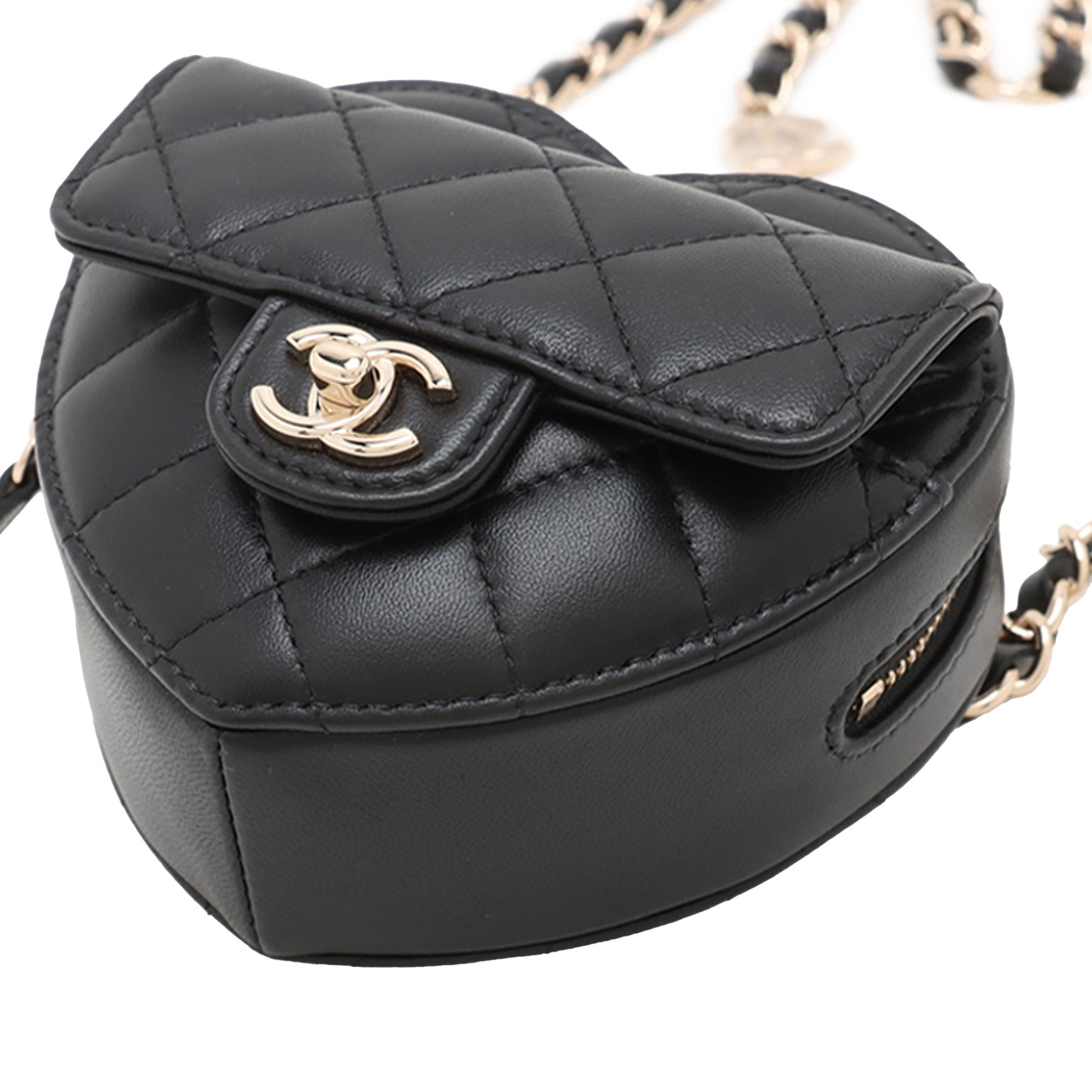 Chanel Mini Lambskin CC in Love Heart Belt Bag