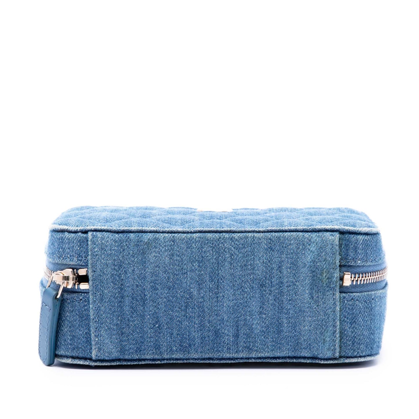 Chanel Quilted Denim Pearl Crush Camera Bag