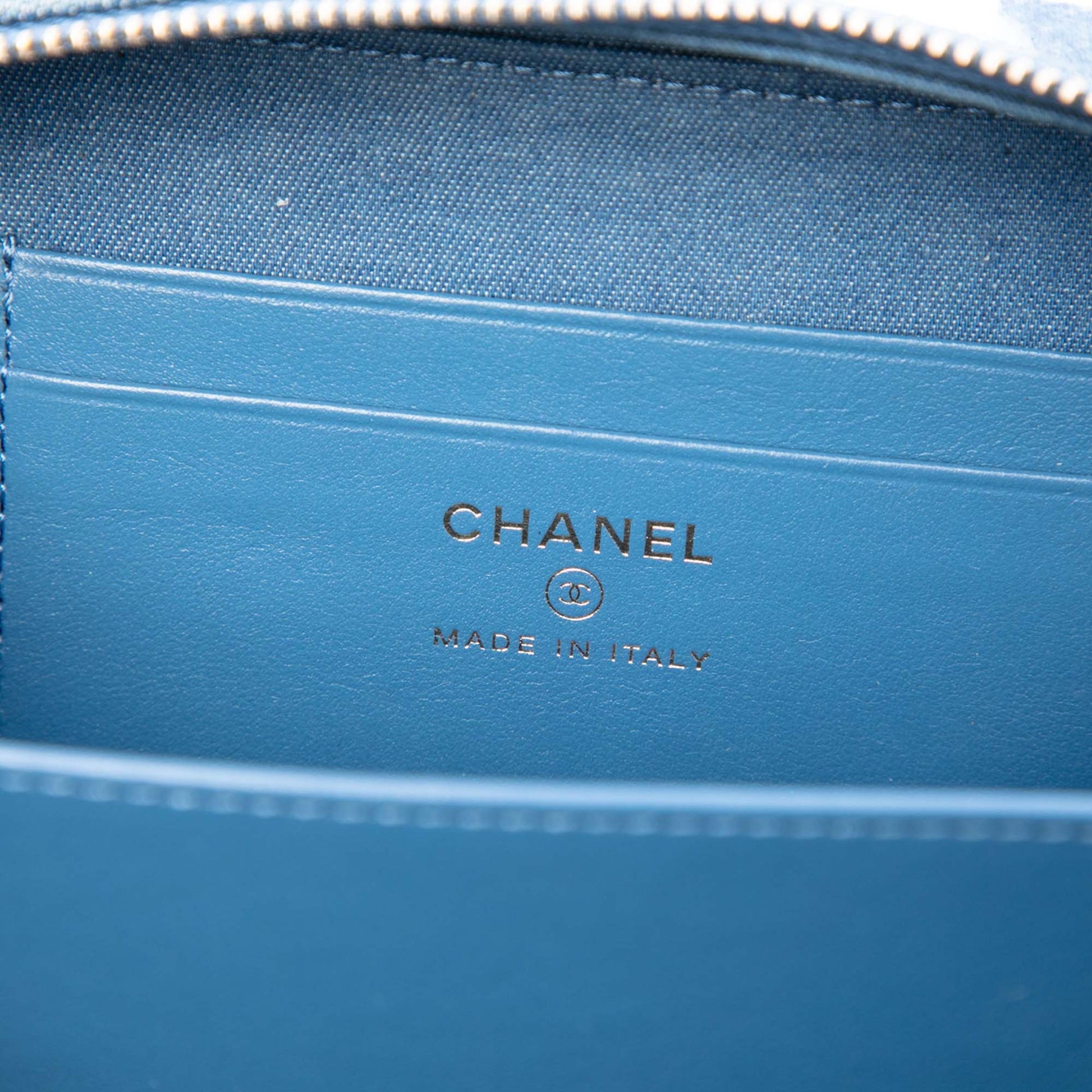 Chanel Quilted Denim Pearl Crush Camera Bag