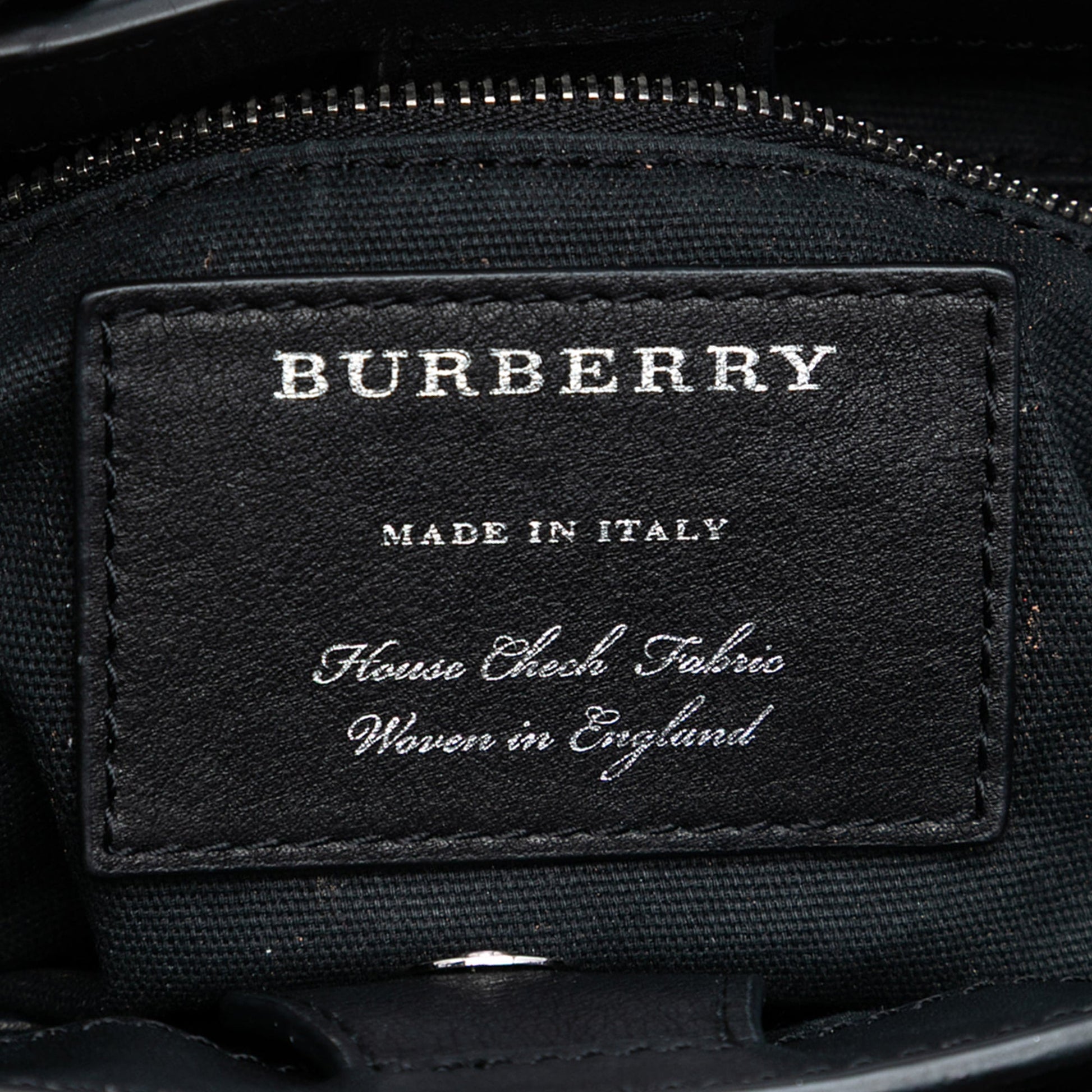 Burberry Baby Banner Studded Leather and House Check Tote