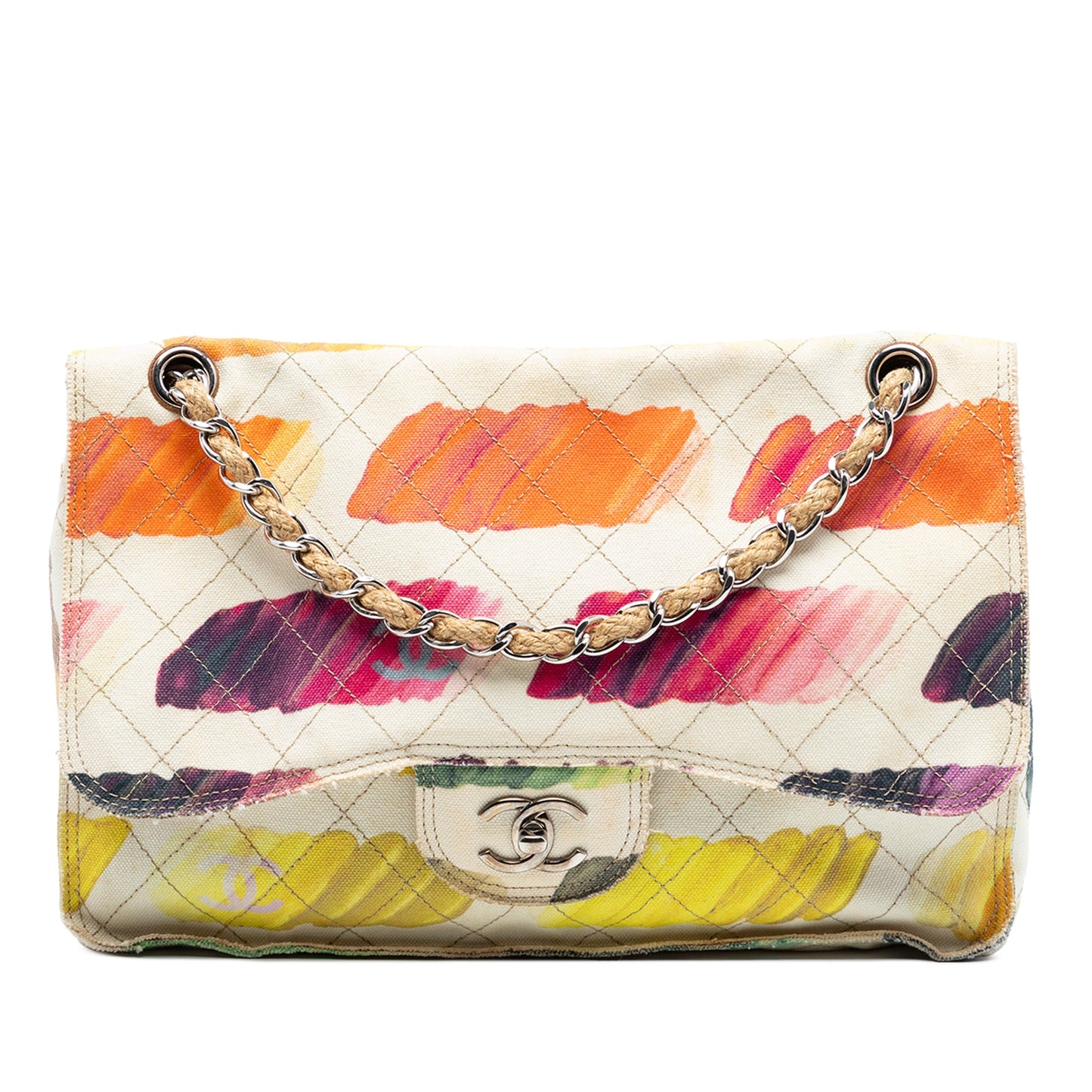 Jumbo Classic Canvas Colorama Single Flap