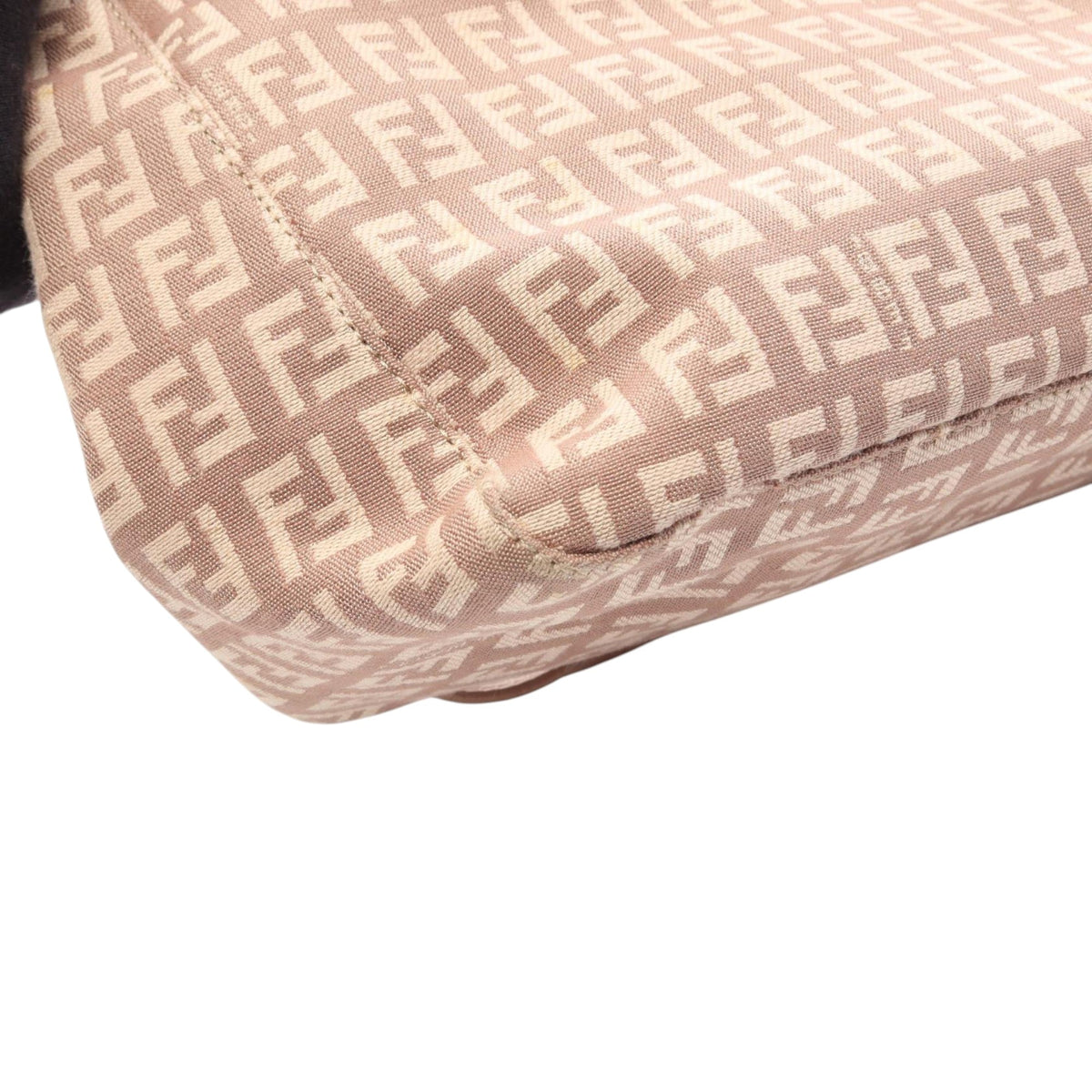 Fendi Zucchino Canvas Tote — Pink