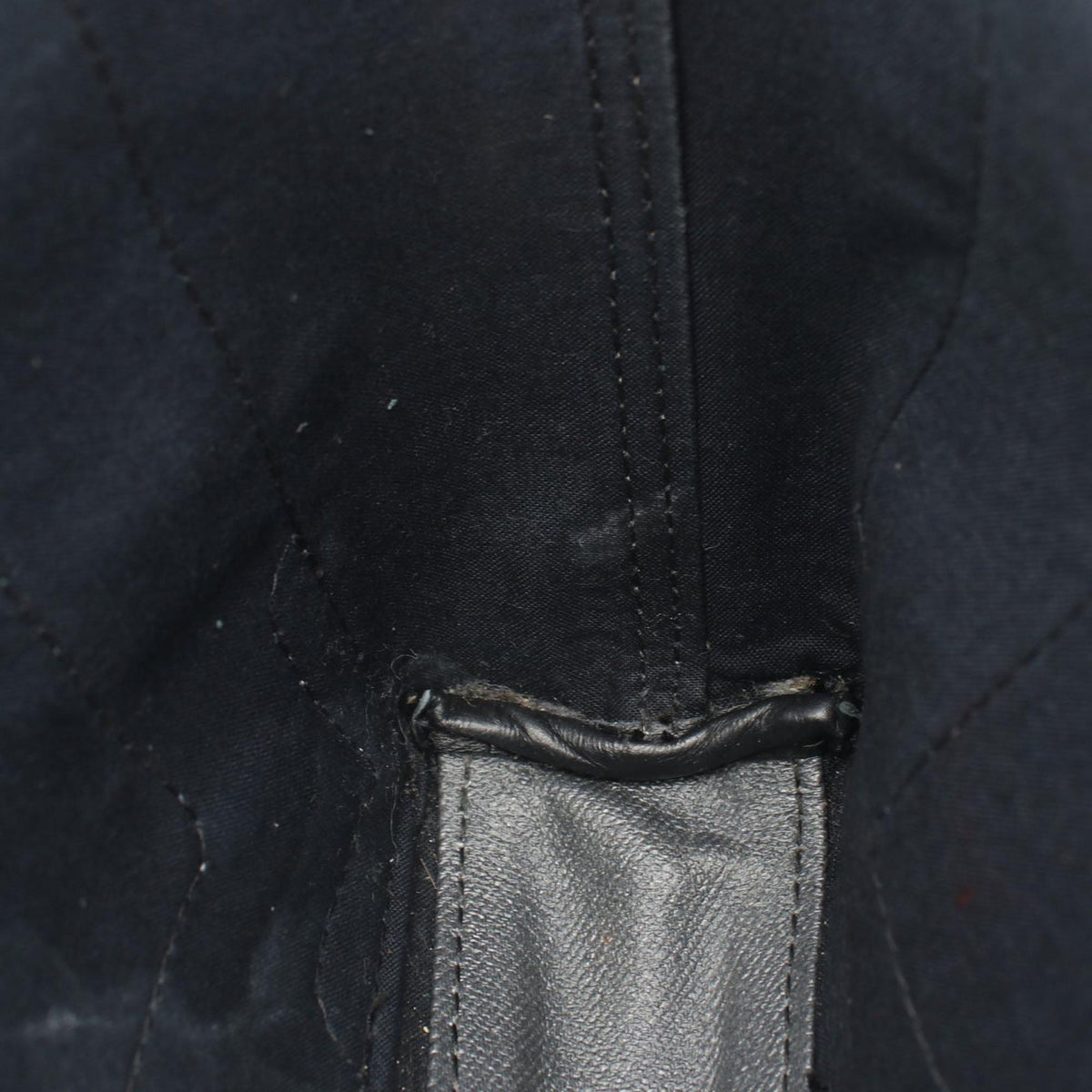 Balenciaga Coated Canvas Logo Navy Cabas Tote XS — Black