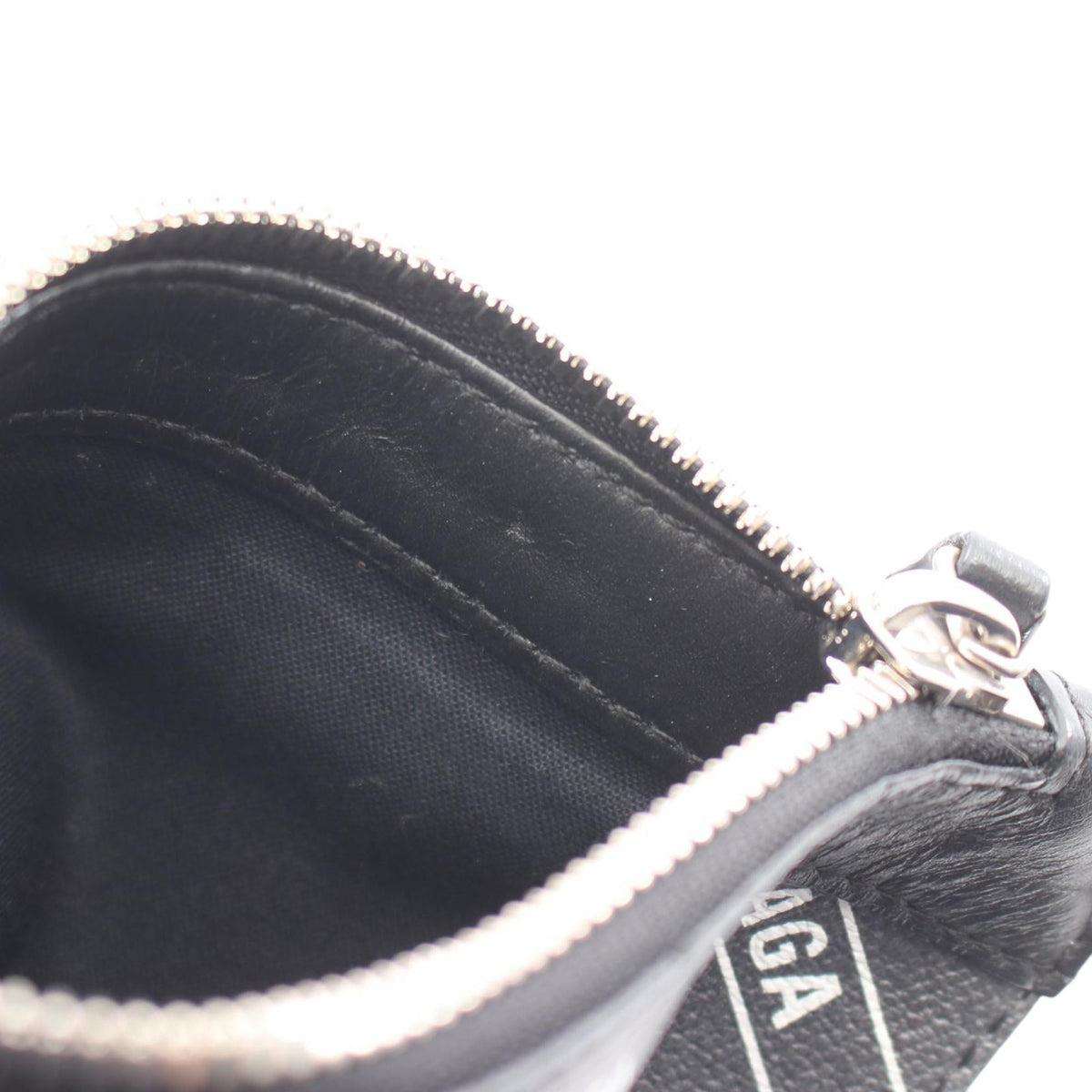 Balenciaga Coated Canvas Logo Navy Cabas Tote XS — Black