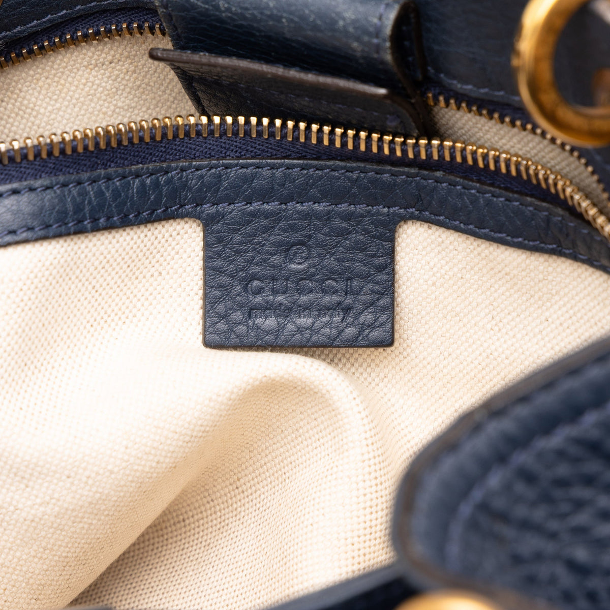 Gucci Small Calfskin Bamboo Shopper Satchel