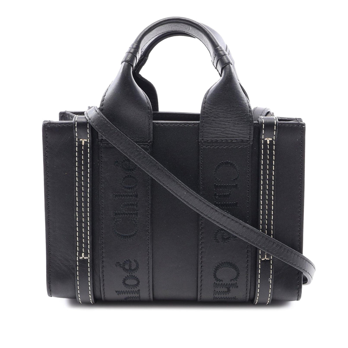 Chloé Mini Leather Woody Satchel