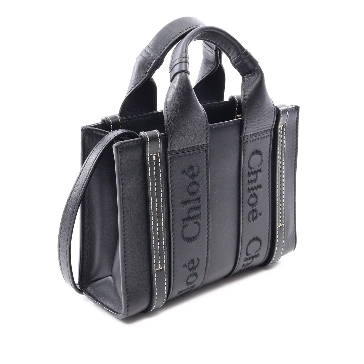 Chloé Mini Leather Woody Satchel