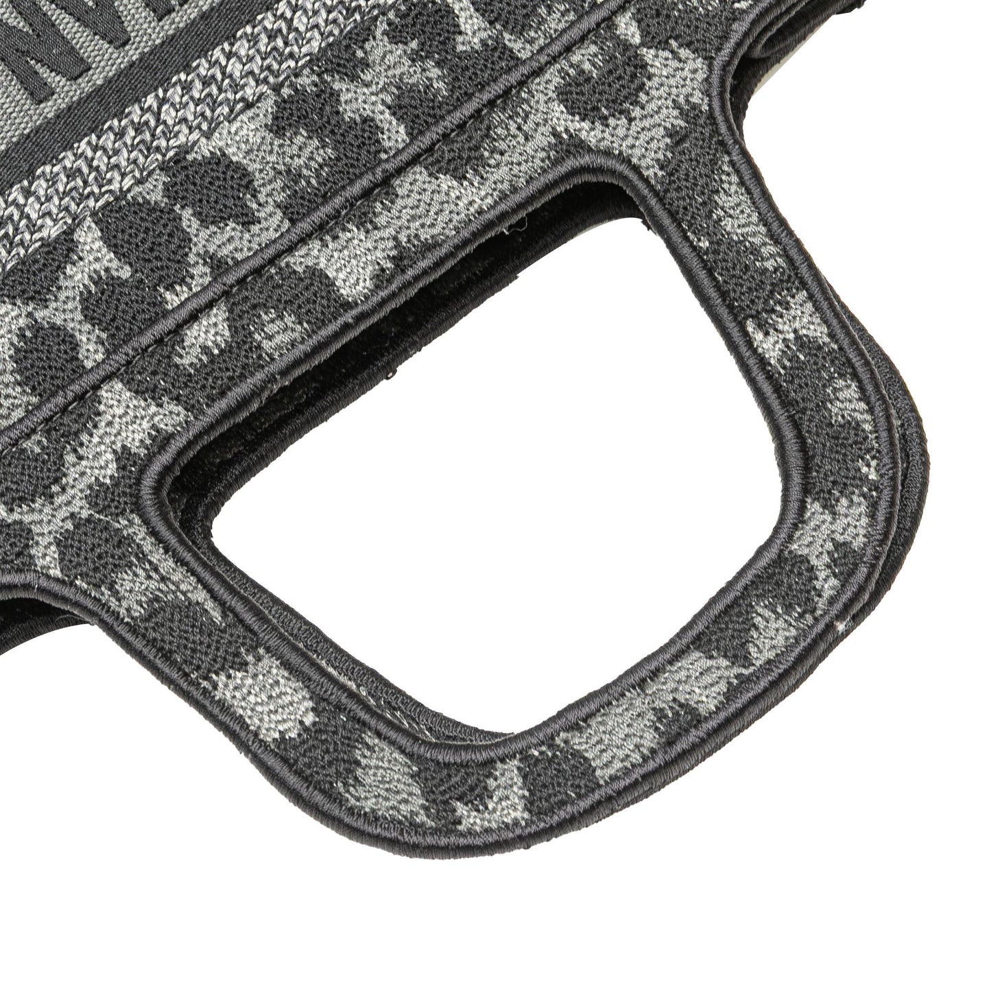 Dior Mizza Mini Embroidered Canvas Leopard Book Tote