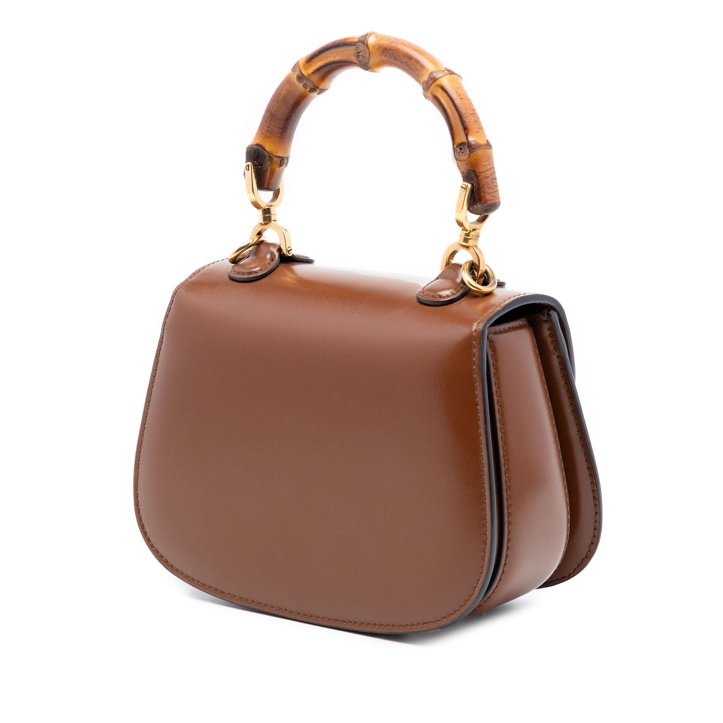 Gucci Mini Calfskin 1947 Bamboo Top Handle Bag