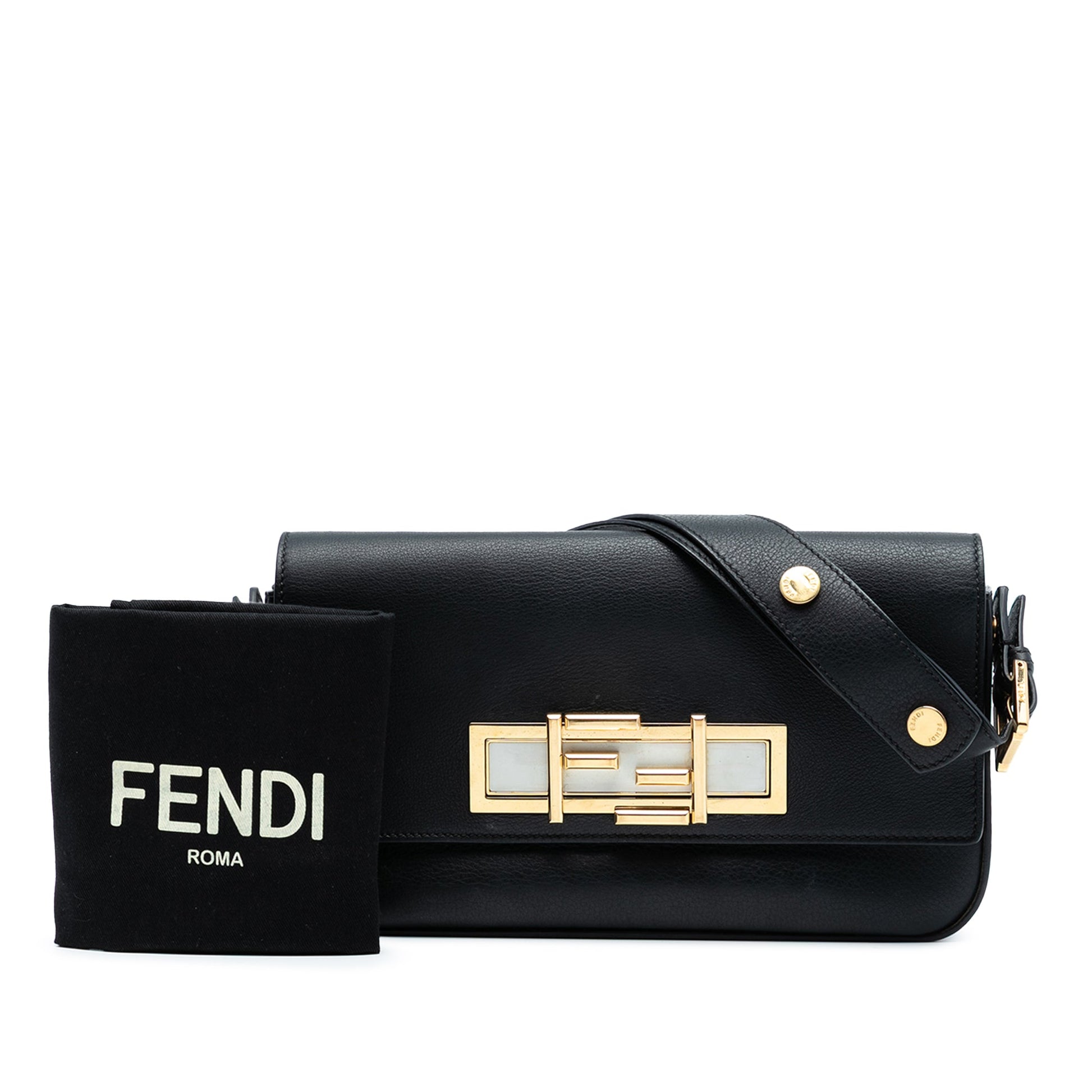 Fendi Leather 3Baguette Shoulder Bag