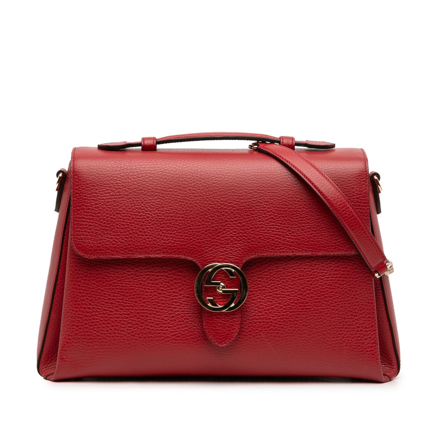 Gucci Medium Dollar Calf Interlocking G Satchel