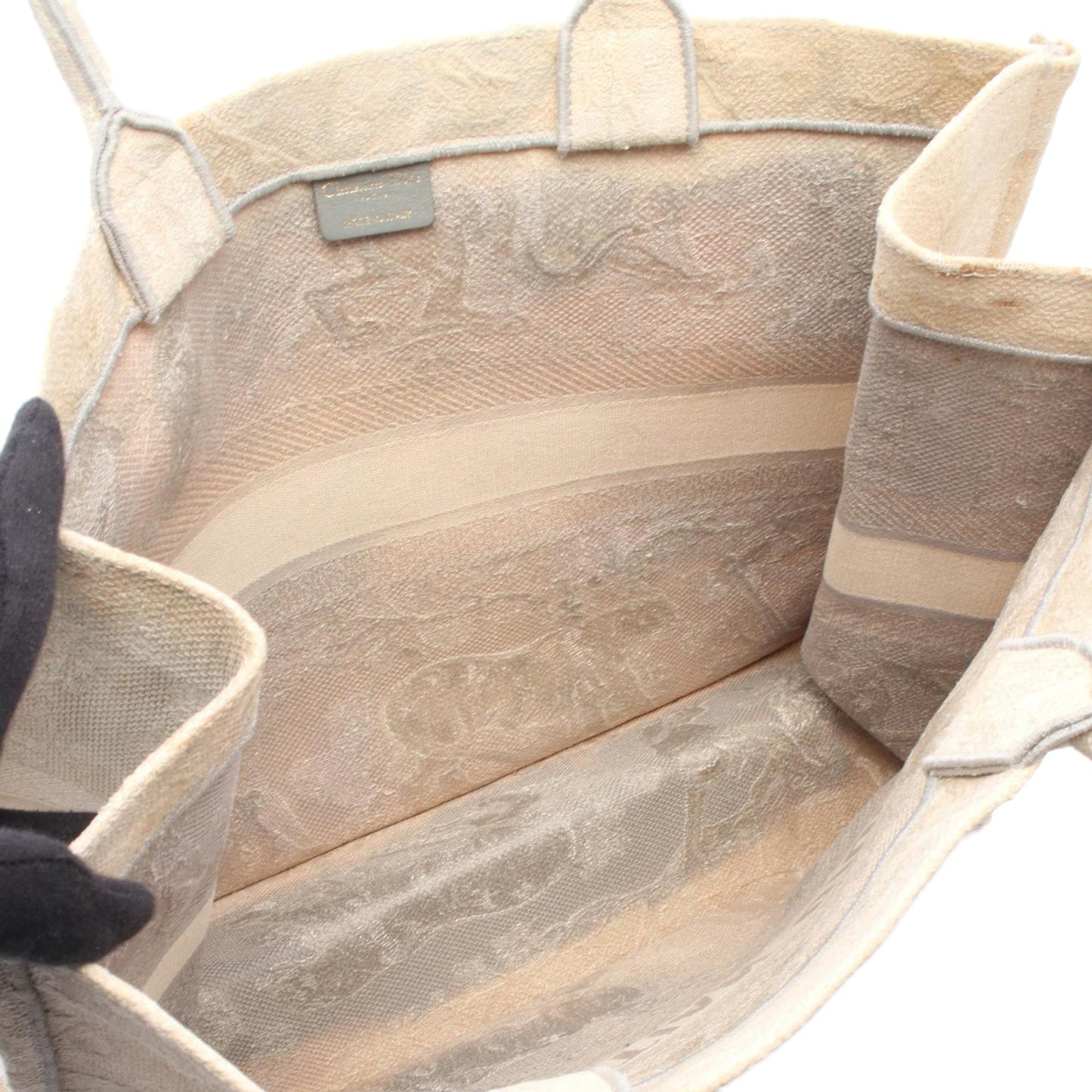 Dior Large Canvas Embroidered Dioriviera Toile De Jouy Book Tote