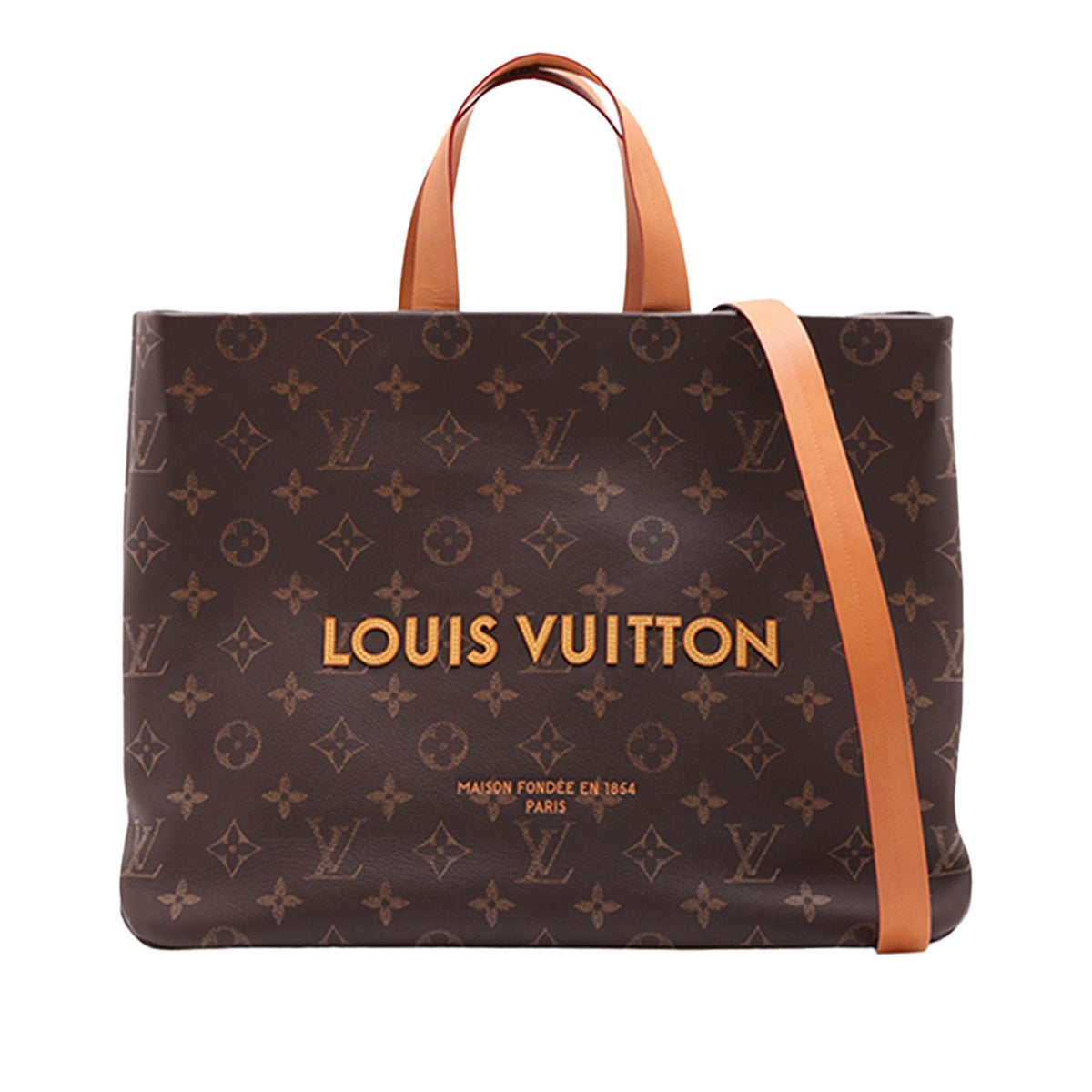 Louis Vuitton Autres Cuir Monogram Shopper Tote MM — Brown