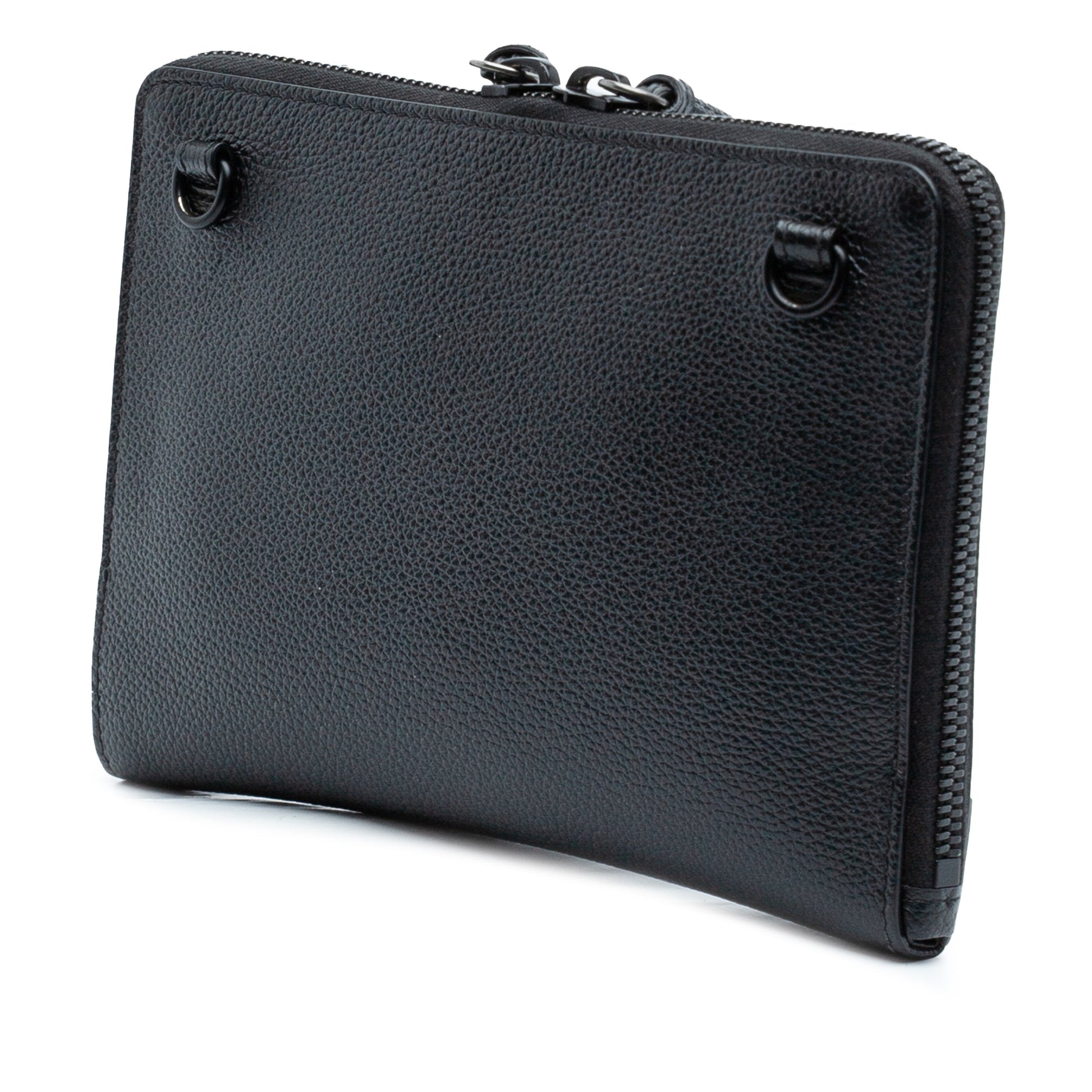 Balenciaga Grained Calfskin Neo Classic Zip Around Crossbody