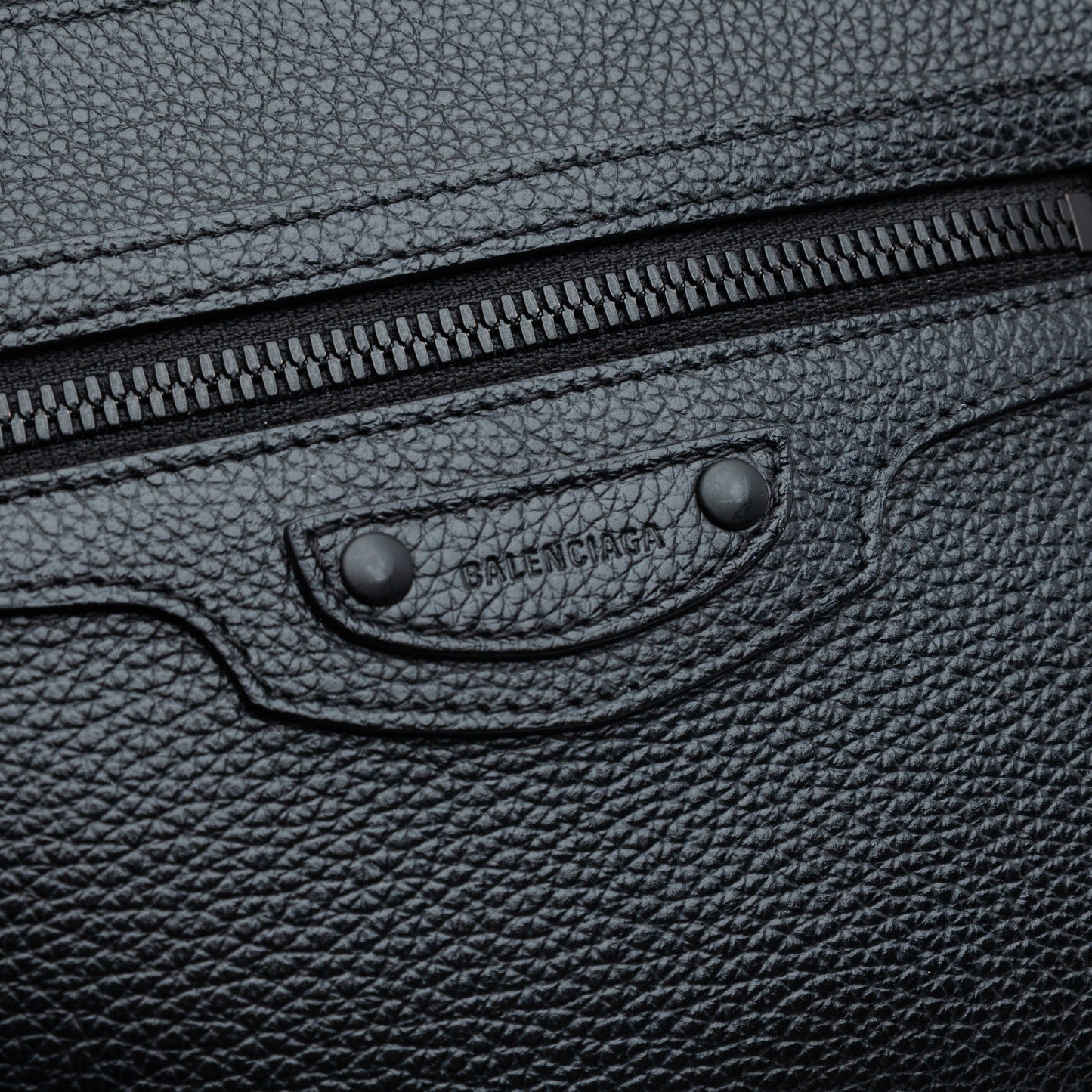 Balenciaga Grained Calfskin Neo Classic Zip Around Crossbody