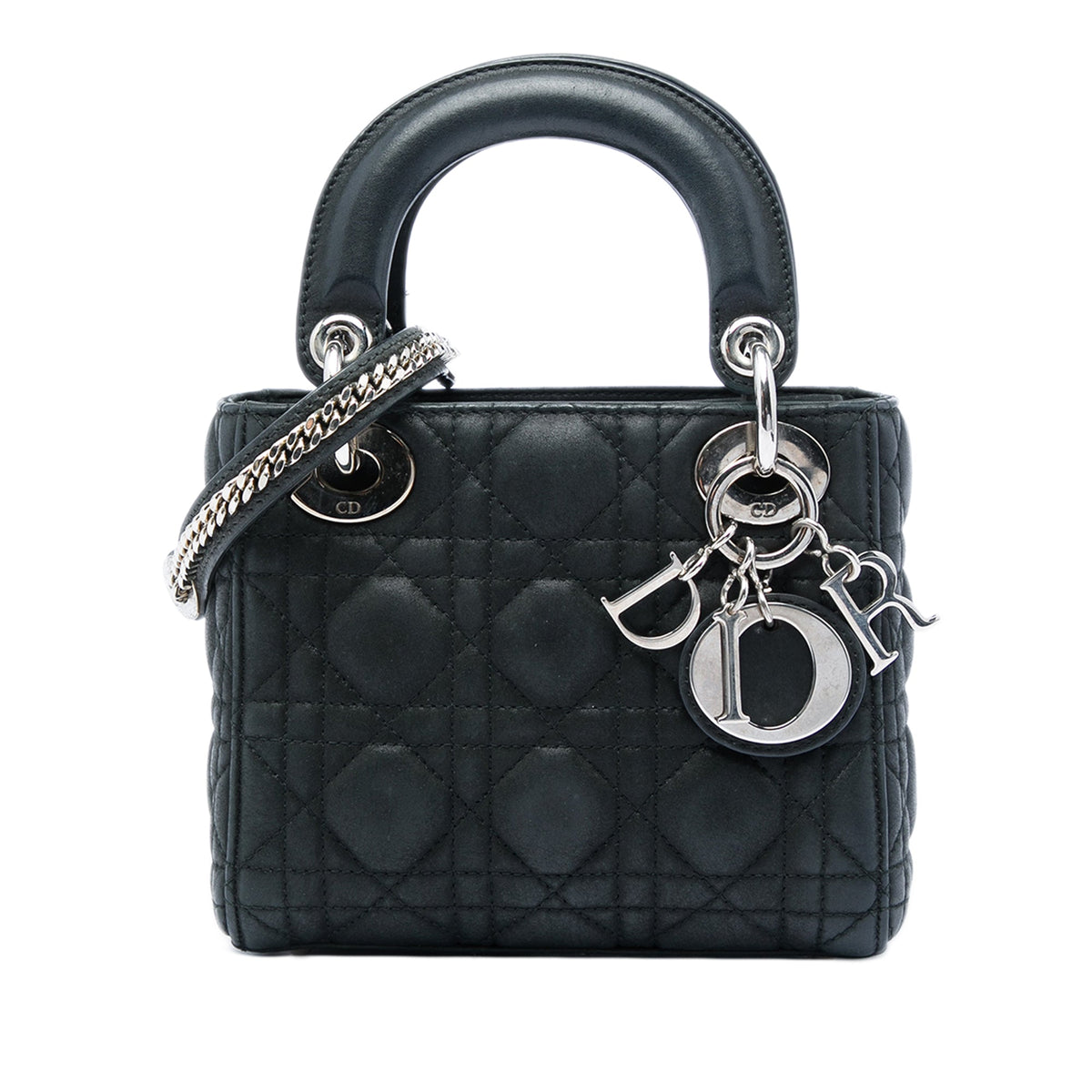 Dior Mini Iridescent Lambskin Cannage Lady Dior