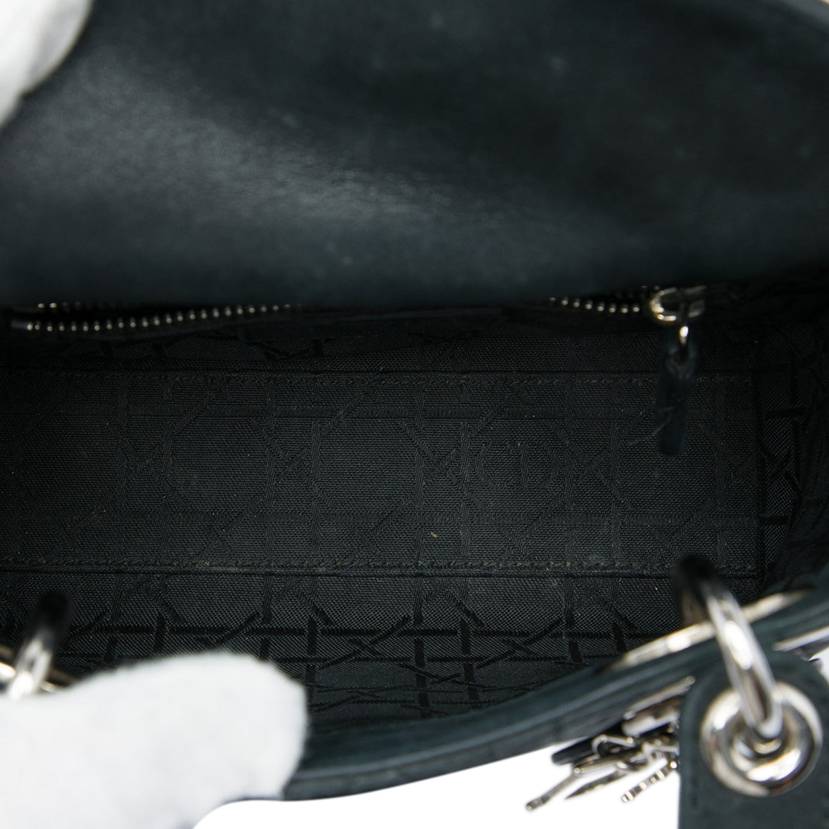 Dior Mini Iridescent Lambskin Cannage Lady Dior