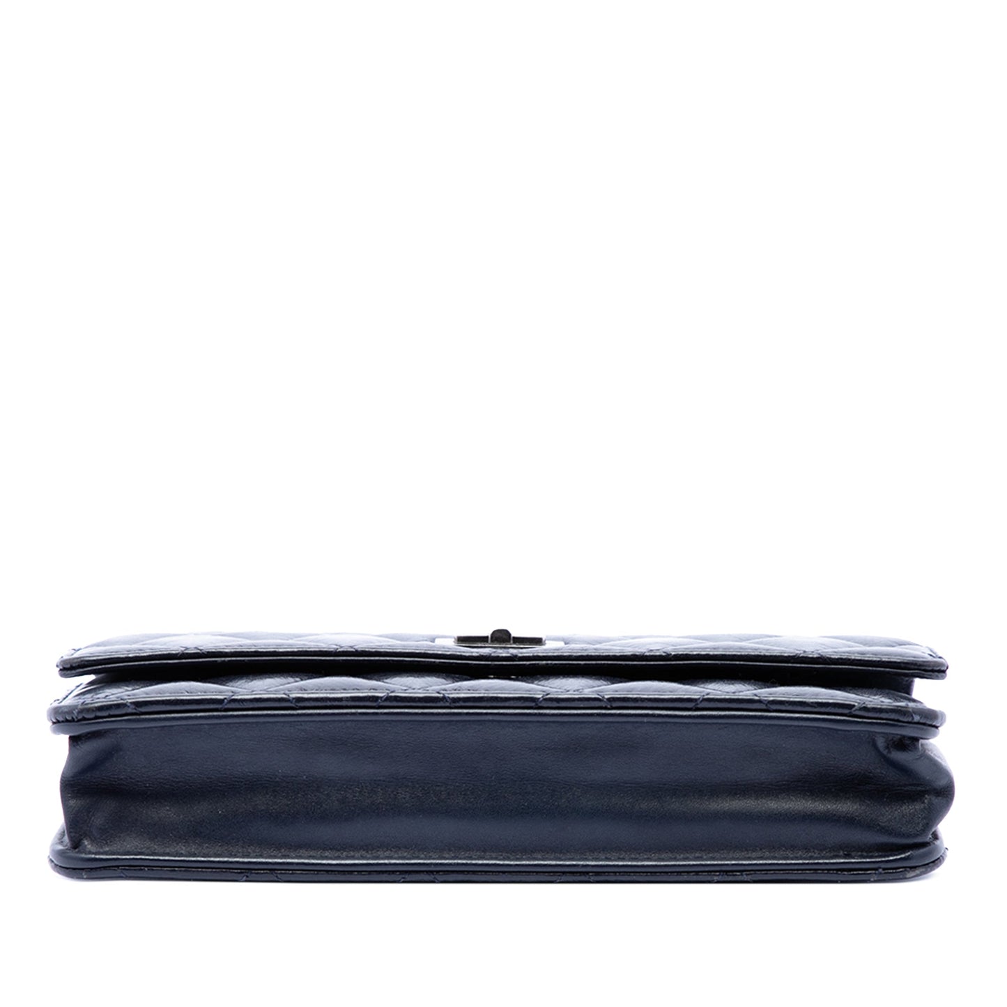 Chanel Quilted Shiny Aged Calfskin Reissue 2.55 Wallet on Chain