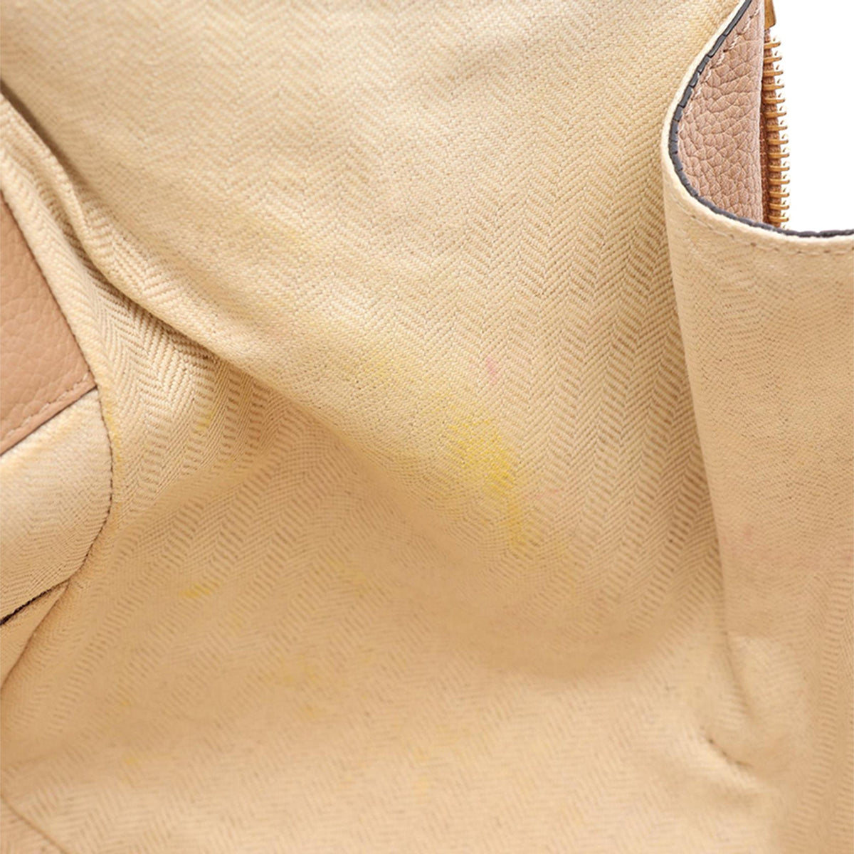 LOEWE Small Leather Hammock Bag — Beige