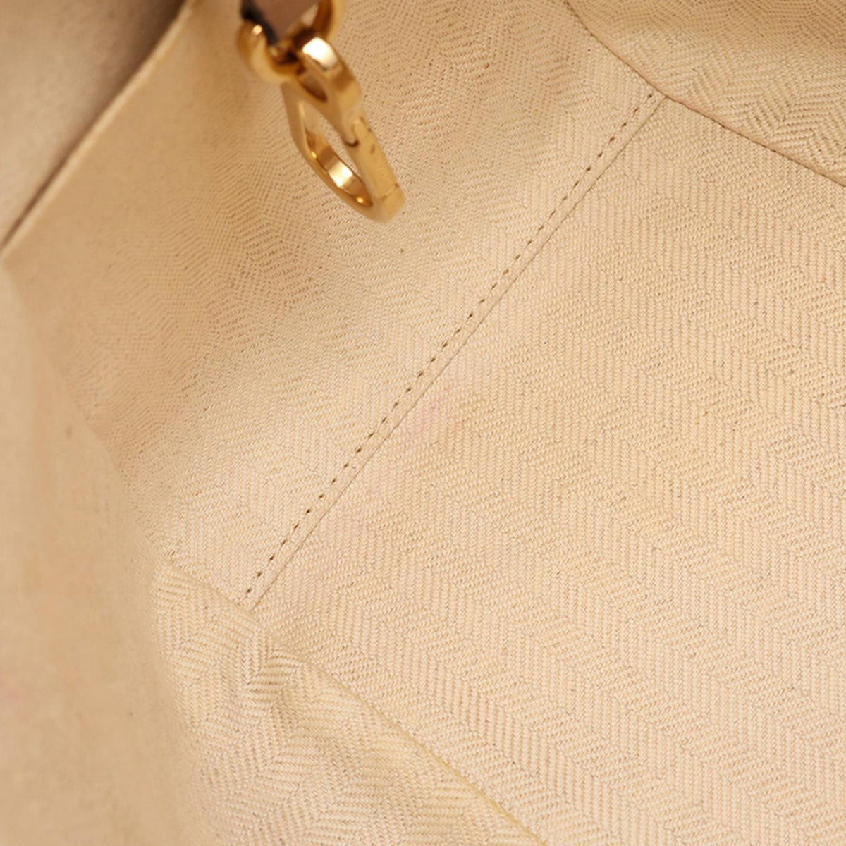 LOEWE Small Leather Hammock Bag — Beige