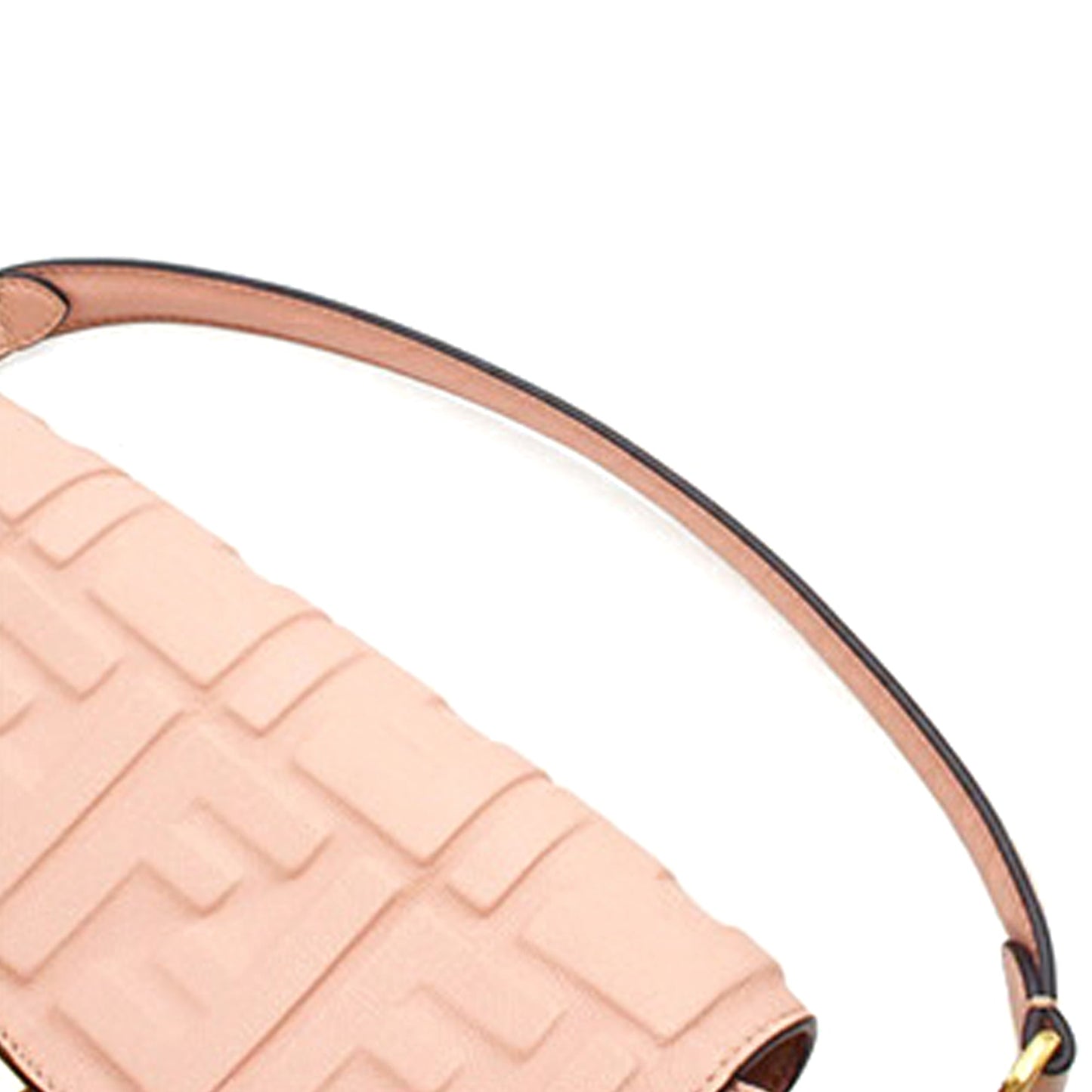 Fendi Zucca Embossed Leather Baguette Satchel