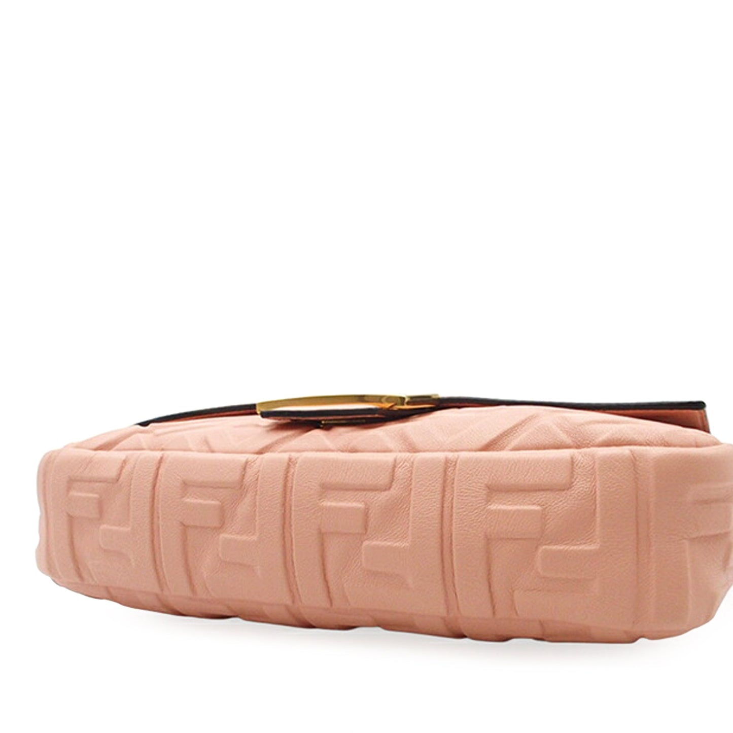 Fendi Zucca Embossed Leather Baguette Satchel