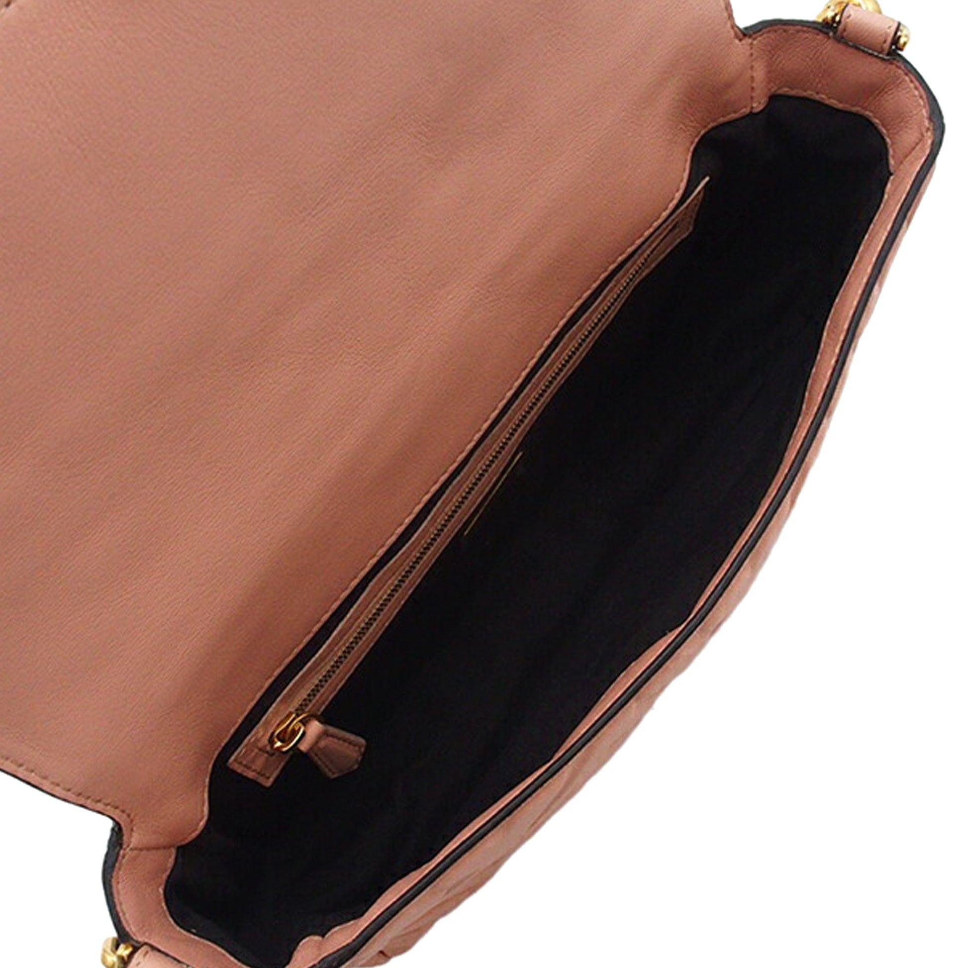 Fendi Zucca Embossed Leather Baguette Satchel