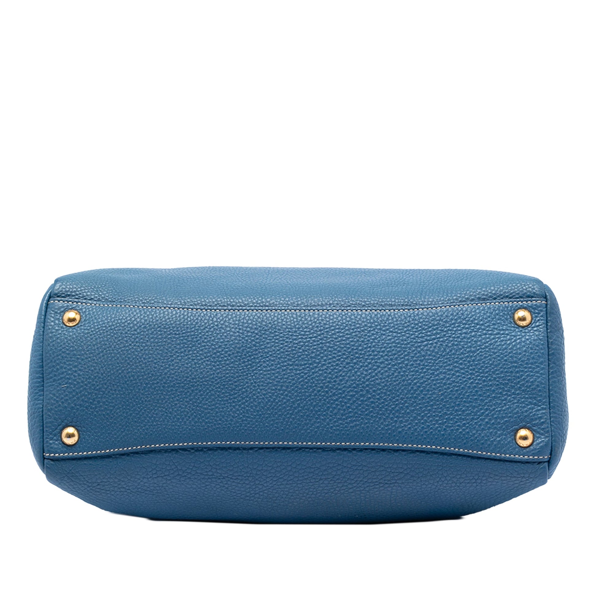 Prada Vitello Daino Zip Top Satchel