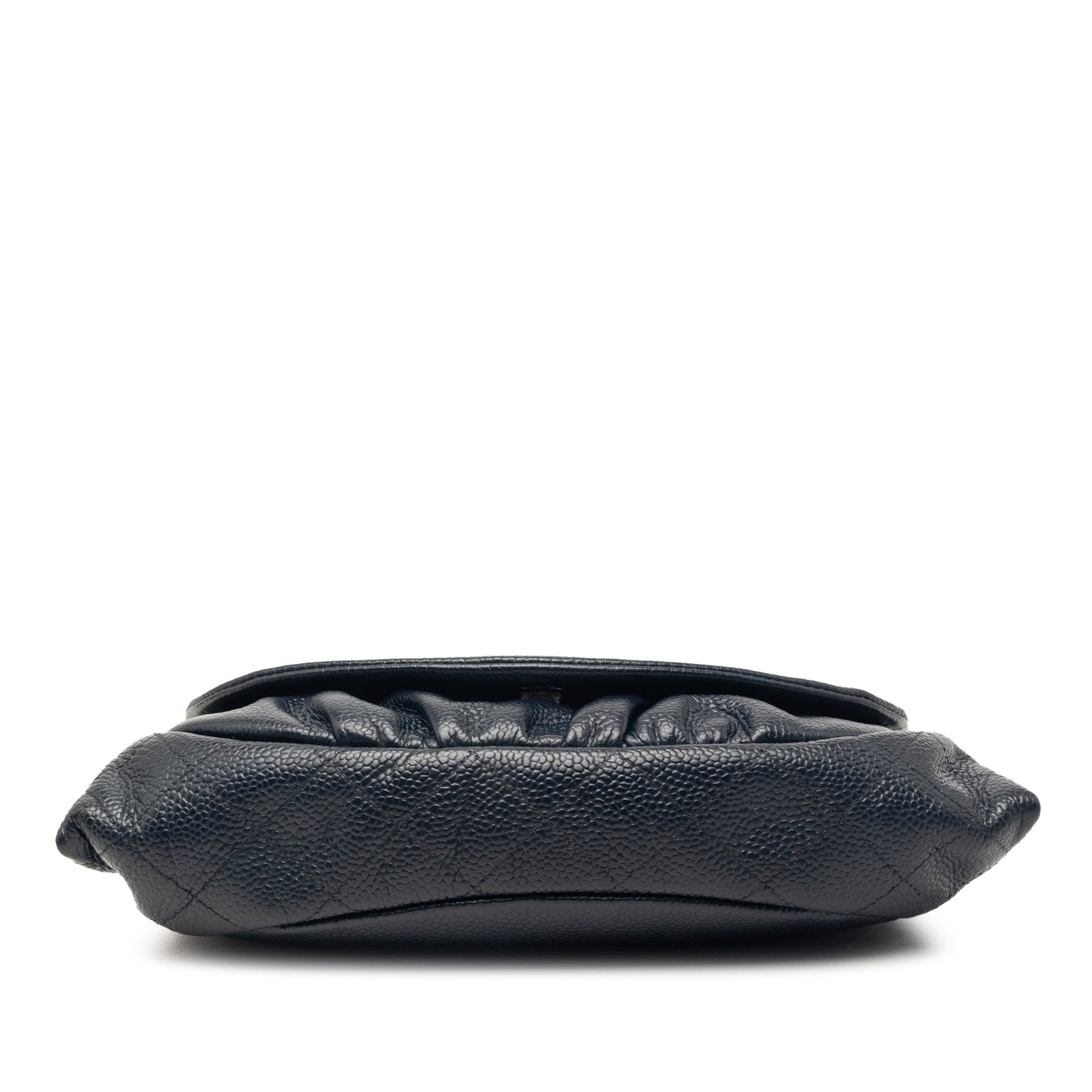 Chanel CC Caviar Half Moon Wallet on Chain