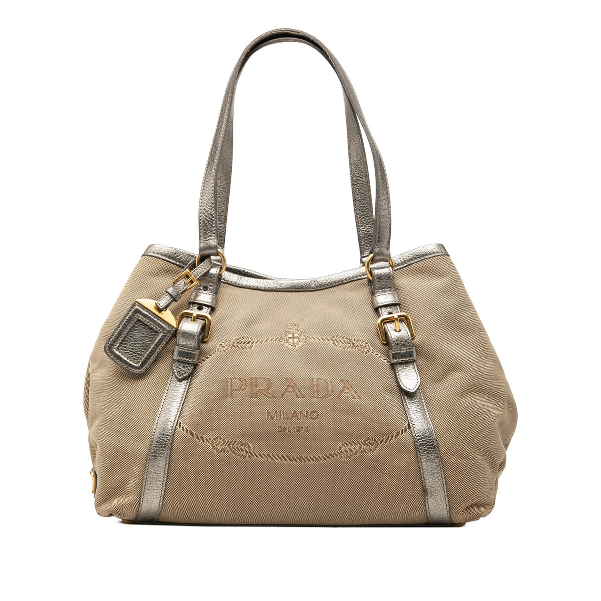 Prada Canvas Canapa Logo Tote