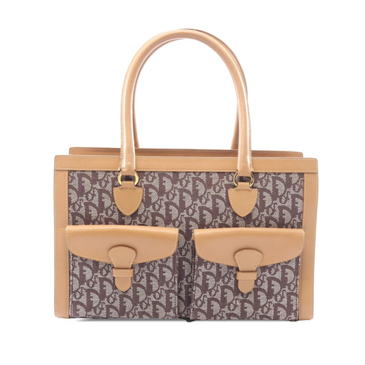 Dior Diorissimo Trotter Canvas Double Pocket Tote