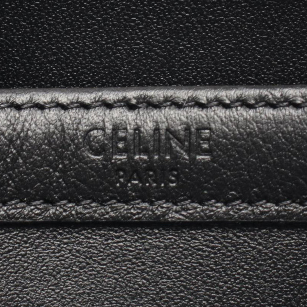 Celine Medium Triomphe Embossed Leather Messenger Bag