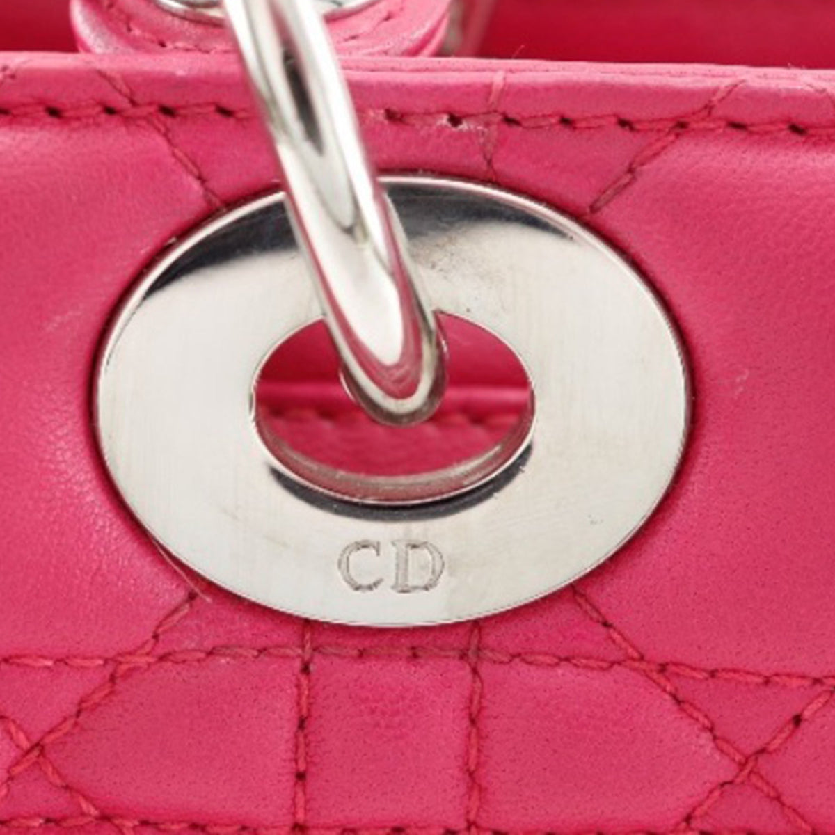 Dior Medium Lambskin Cannage Lady Dior