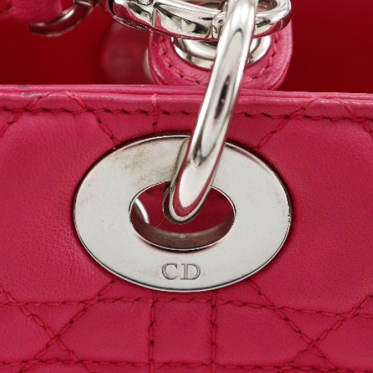 Dior Medium Lambskin Cannage Lady Dior