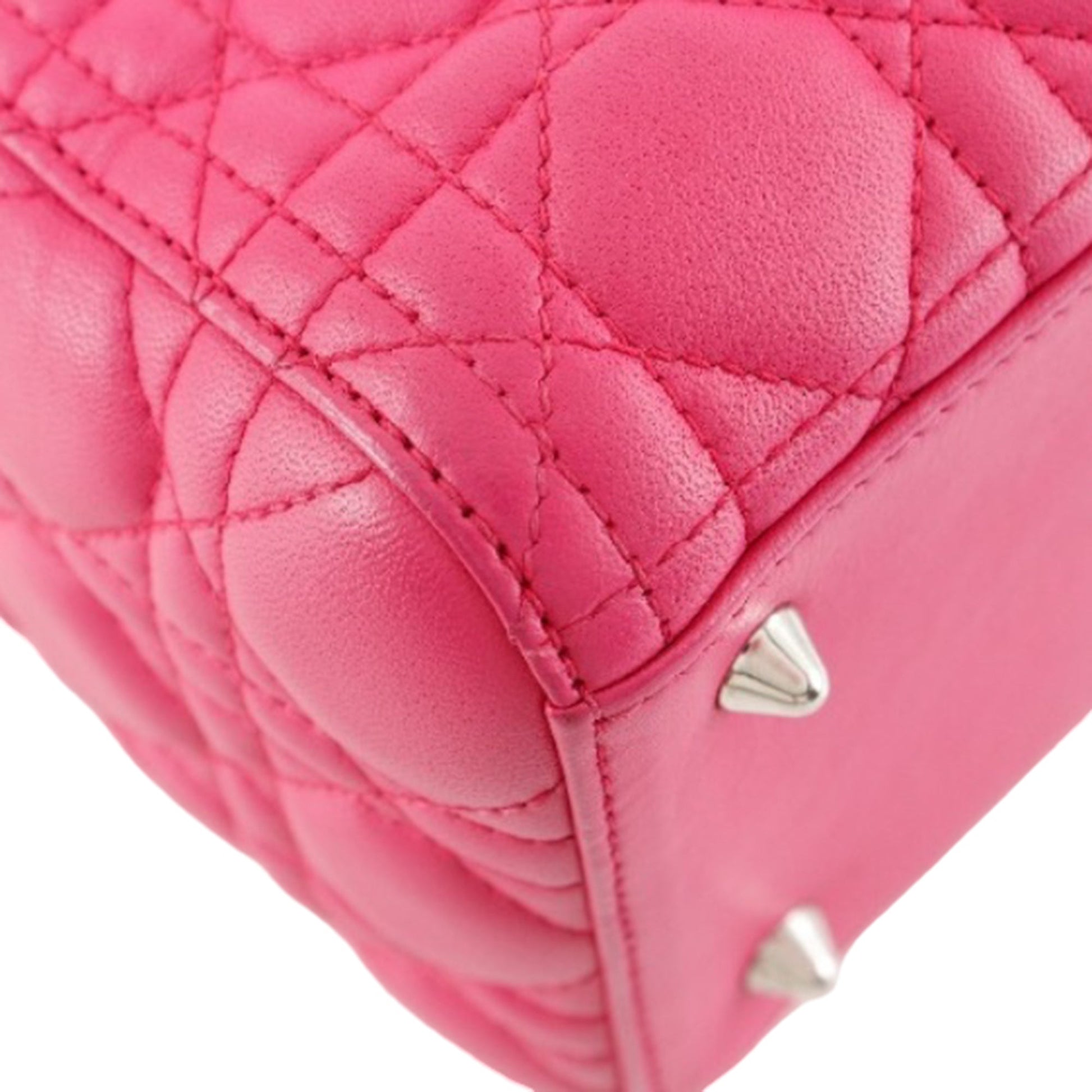 Dior Medium Lambskin Cannage Lady Dior