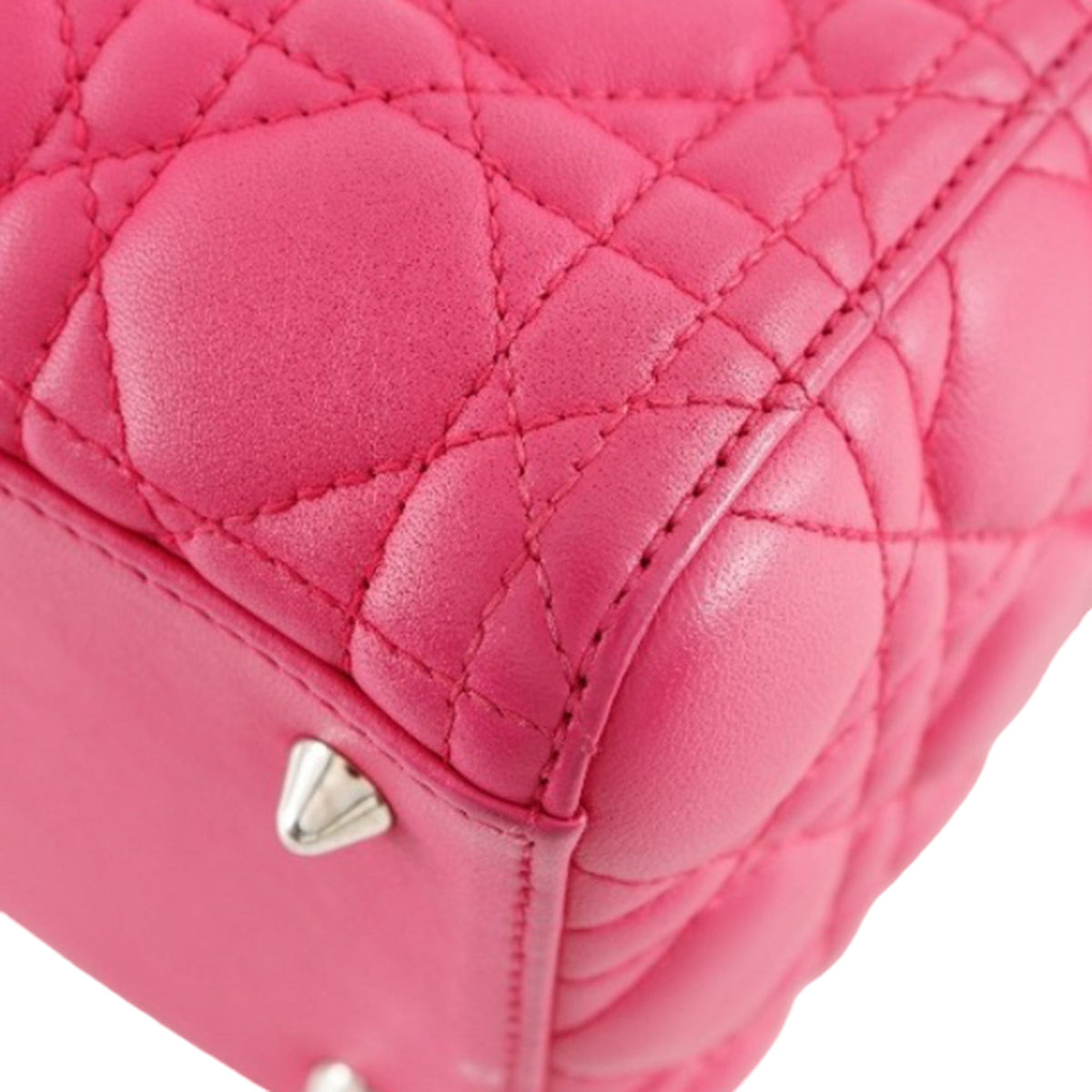 Dior Medium Lambskin Cannage Lady Dior