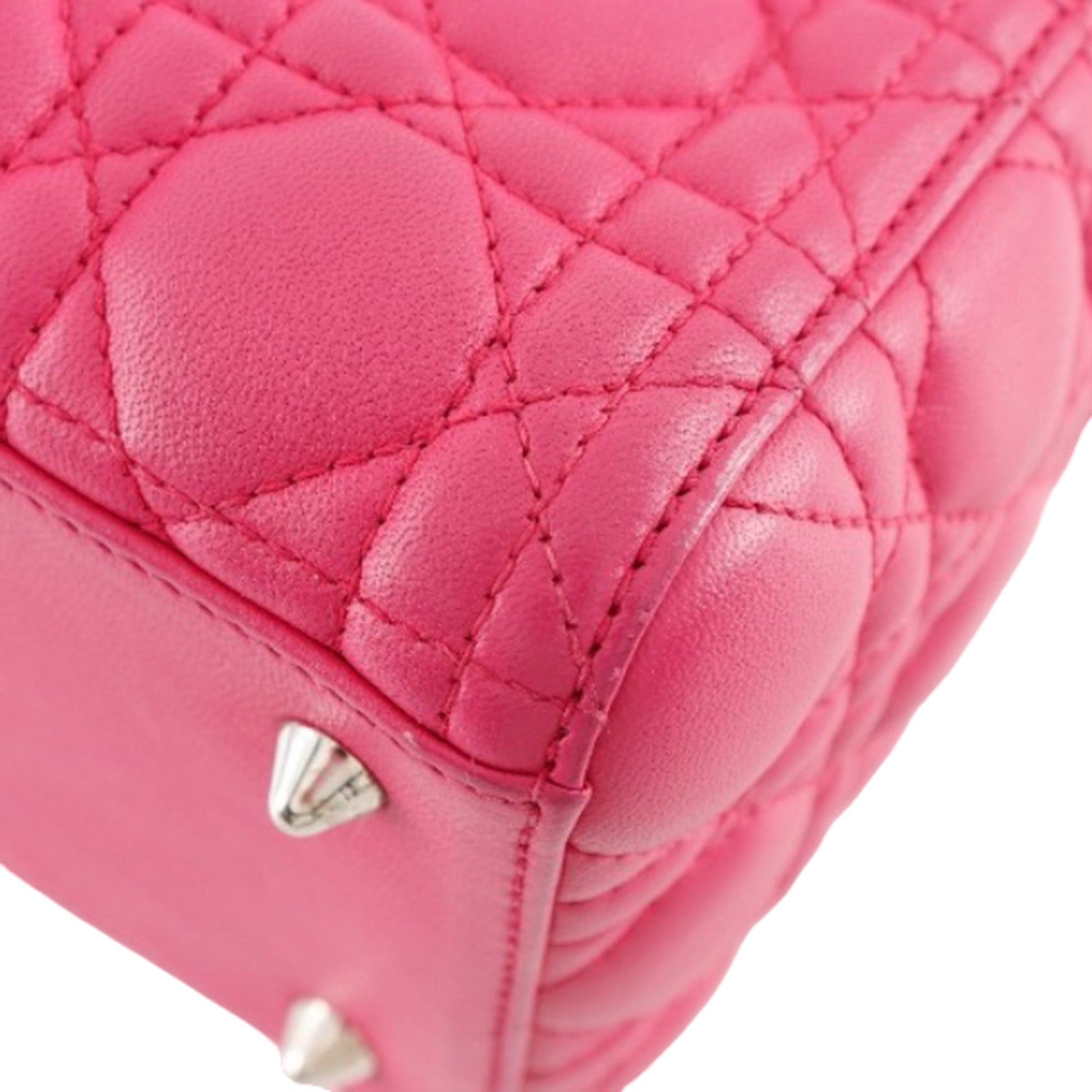 Dior Medium Lambskin Cannage Lady Dior