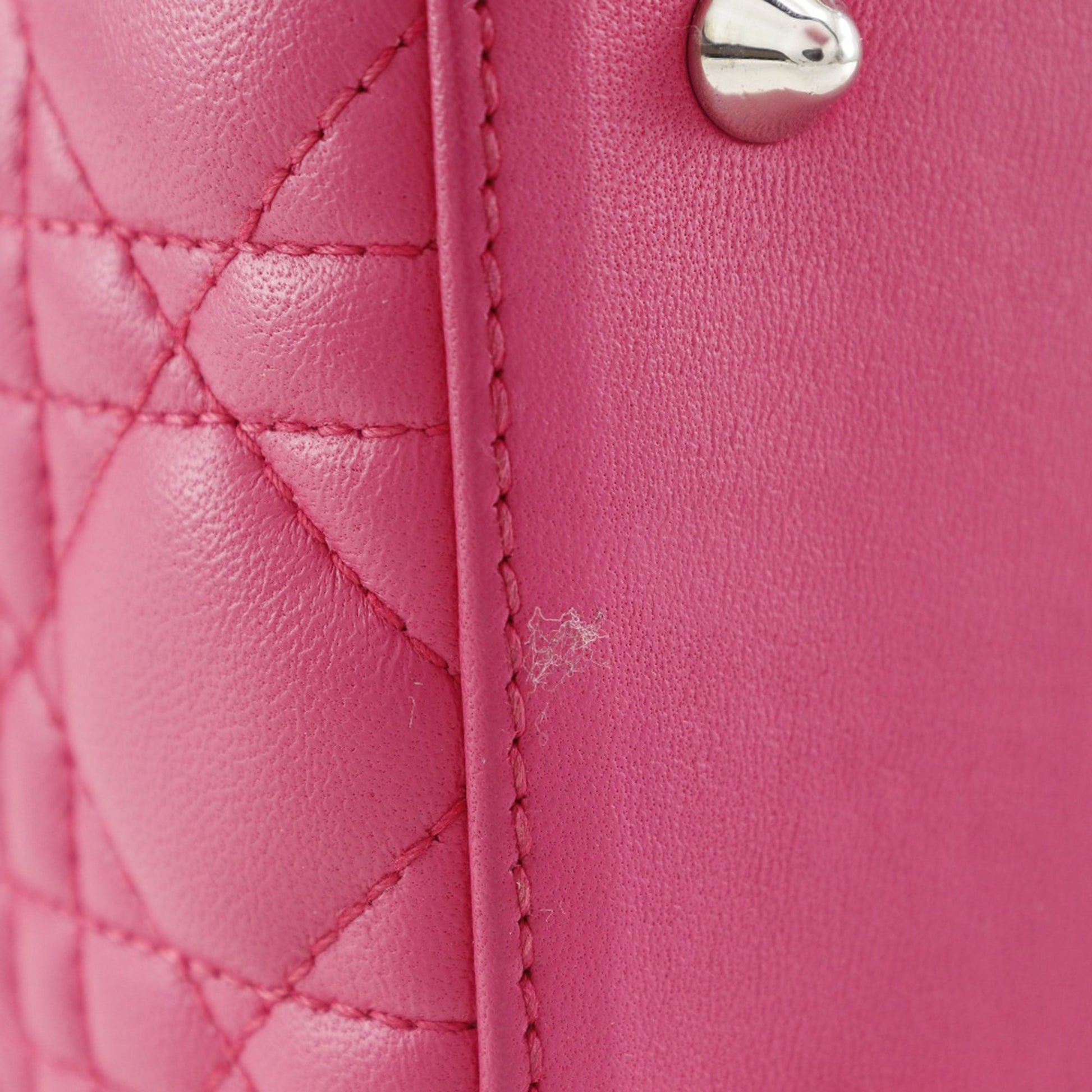 Dior Medium Lambskin Cannage Lady Dior